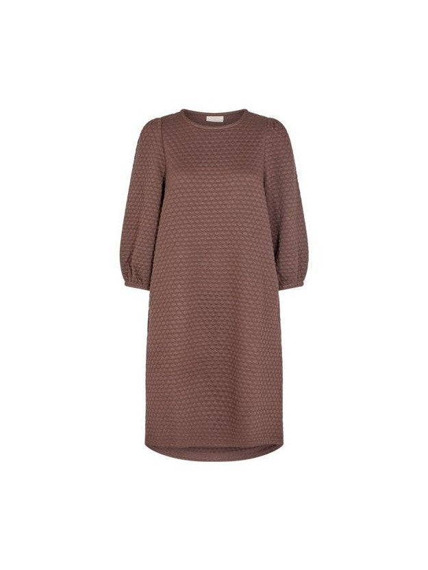 Freequent naisten mekko K-BUBBLE DRESS, tummanruskea