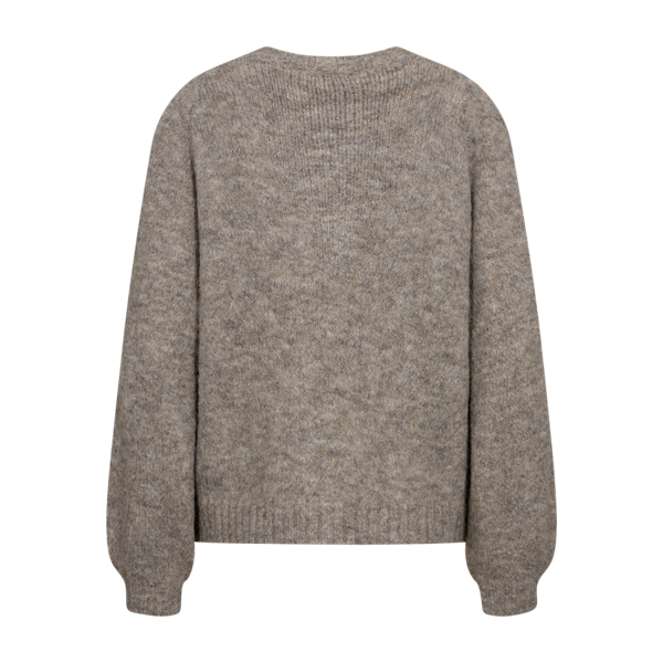 Freequent naisten neuletakki, LOUISA CARDIGAN Beige, beige neulottu väljä malli, pitkät pallohihat sekä joustinneuleiset pääntie, hihansuut ja helma.