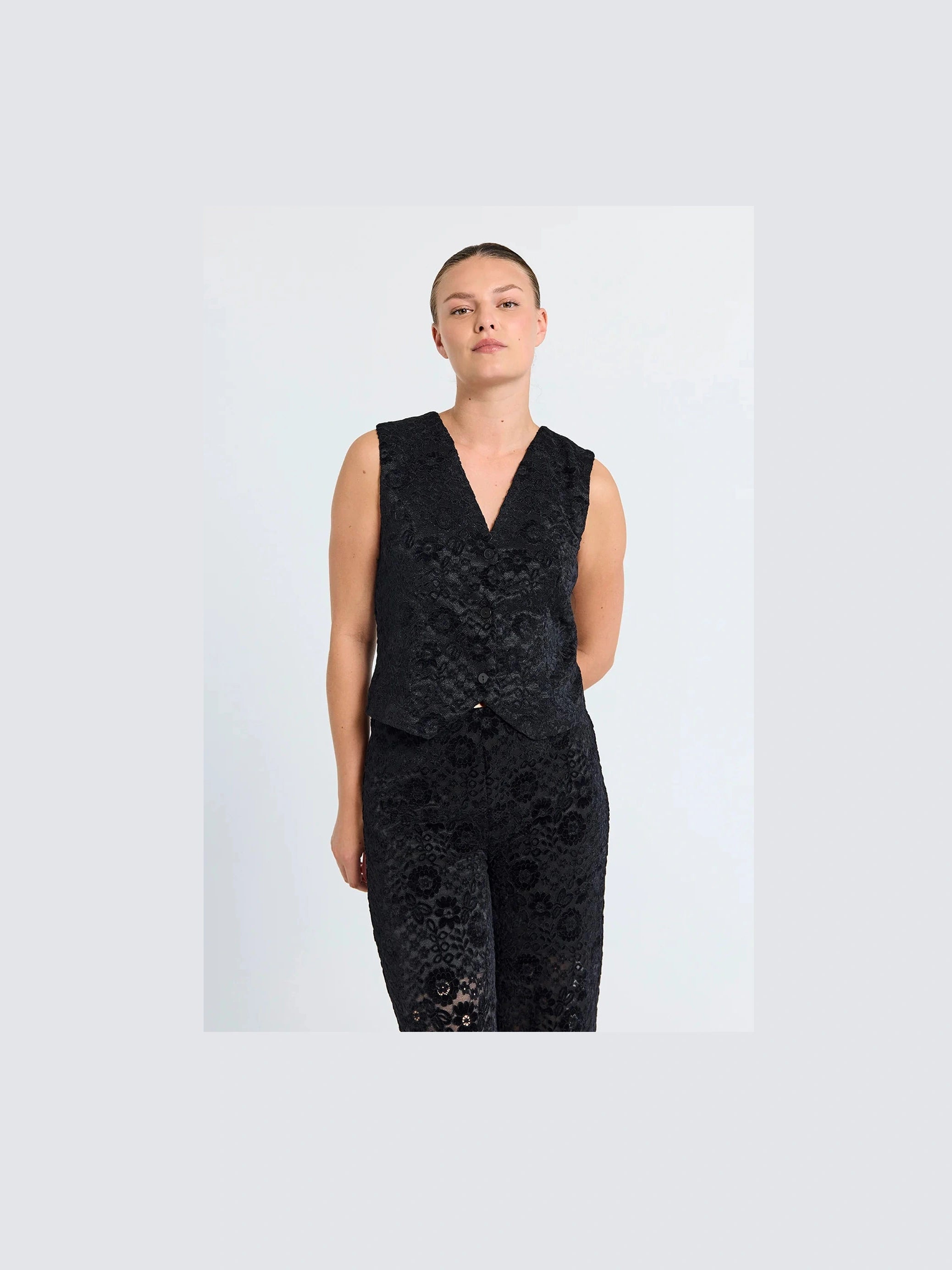 Freequent naisten liivi GRY VA, musta