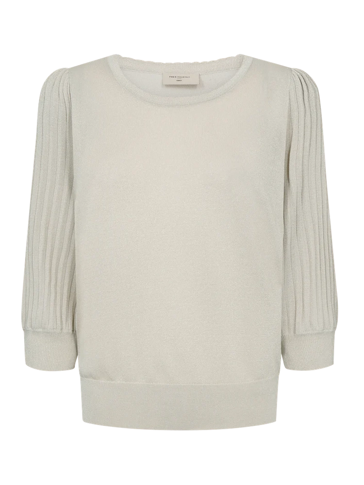 Freequent Glitta Pullover, Beige