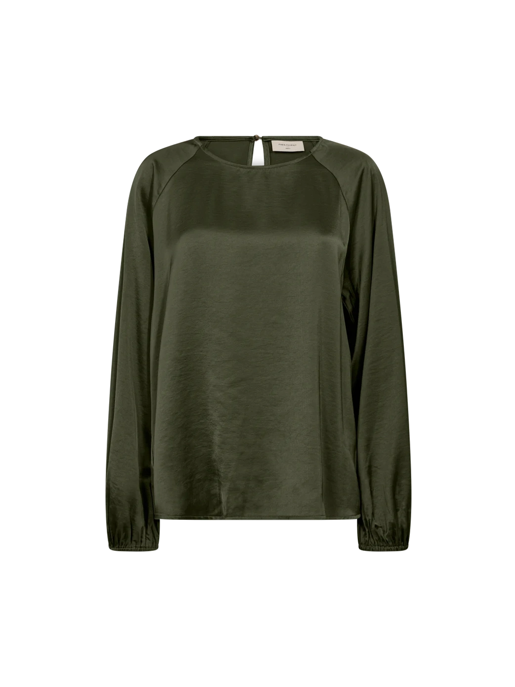 Freequent naisten pusero DOVE BLOUSE, tummanvihreä
