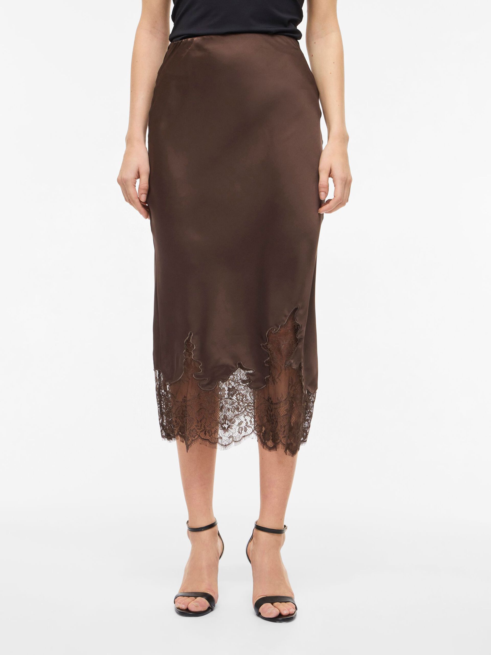 Vila hame Visabel Skirt, suklaanruskea