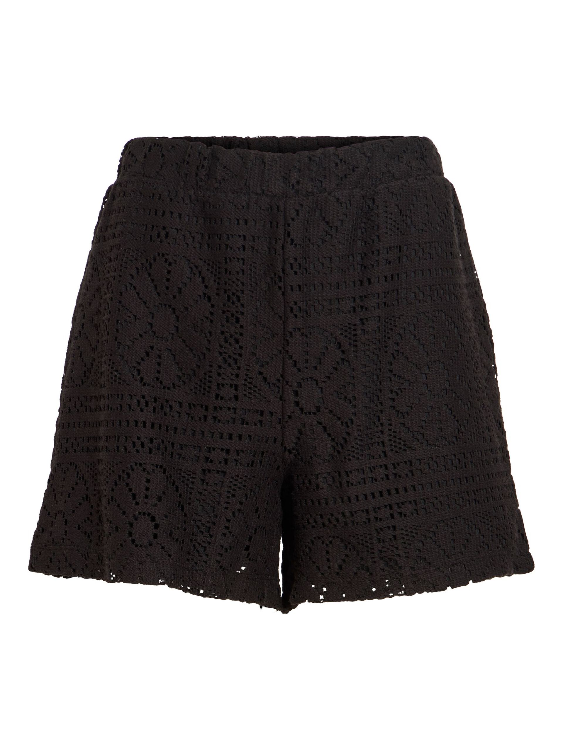 Vila naisten shortsit Vimerinda Hw Shorts/Vol/1, musta