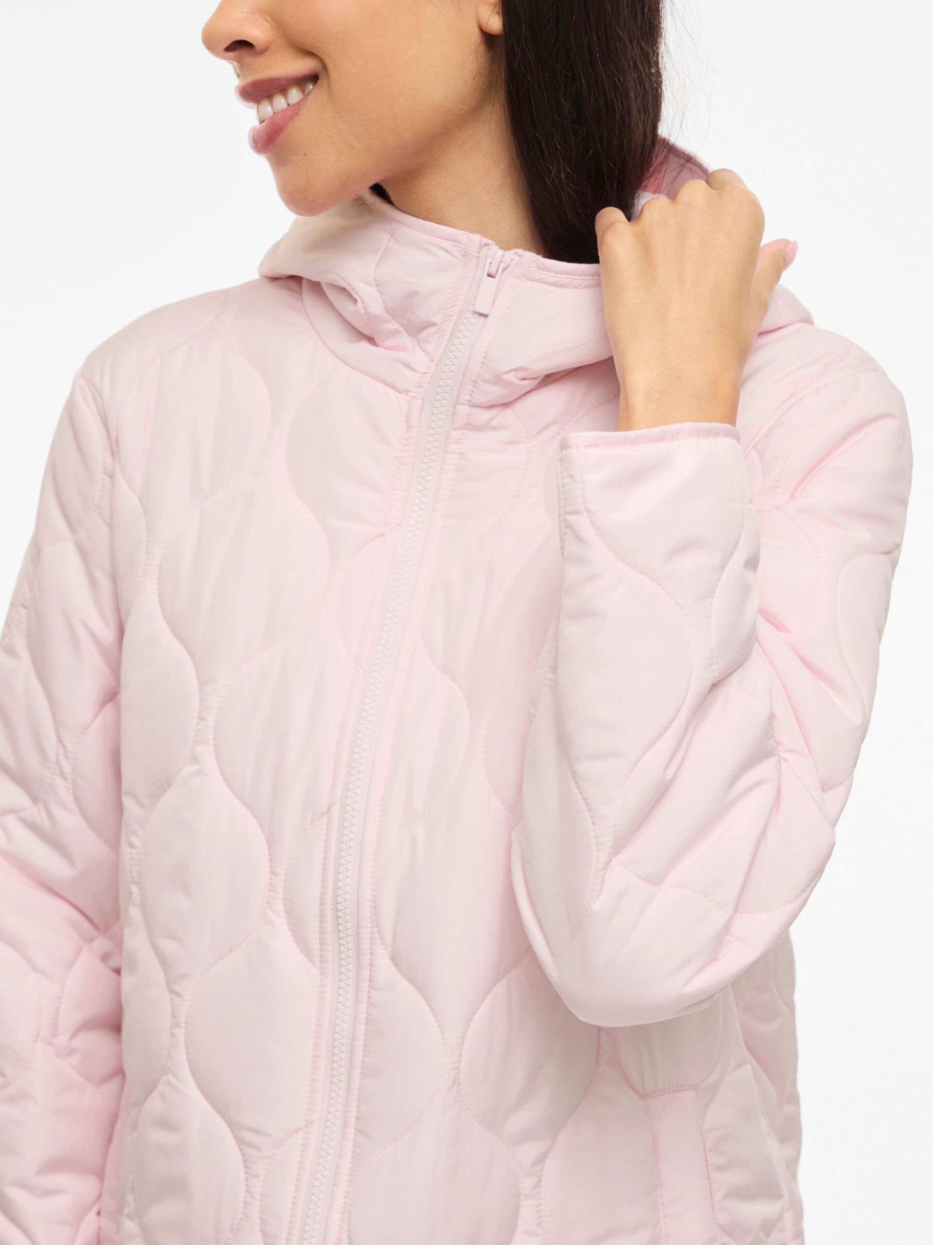 Vila naisten takki VIQUILA L/S Hooded Onion Coat, Ballerina