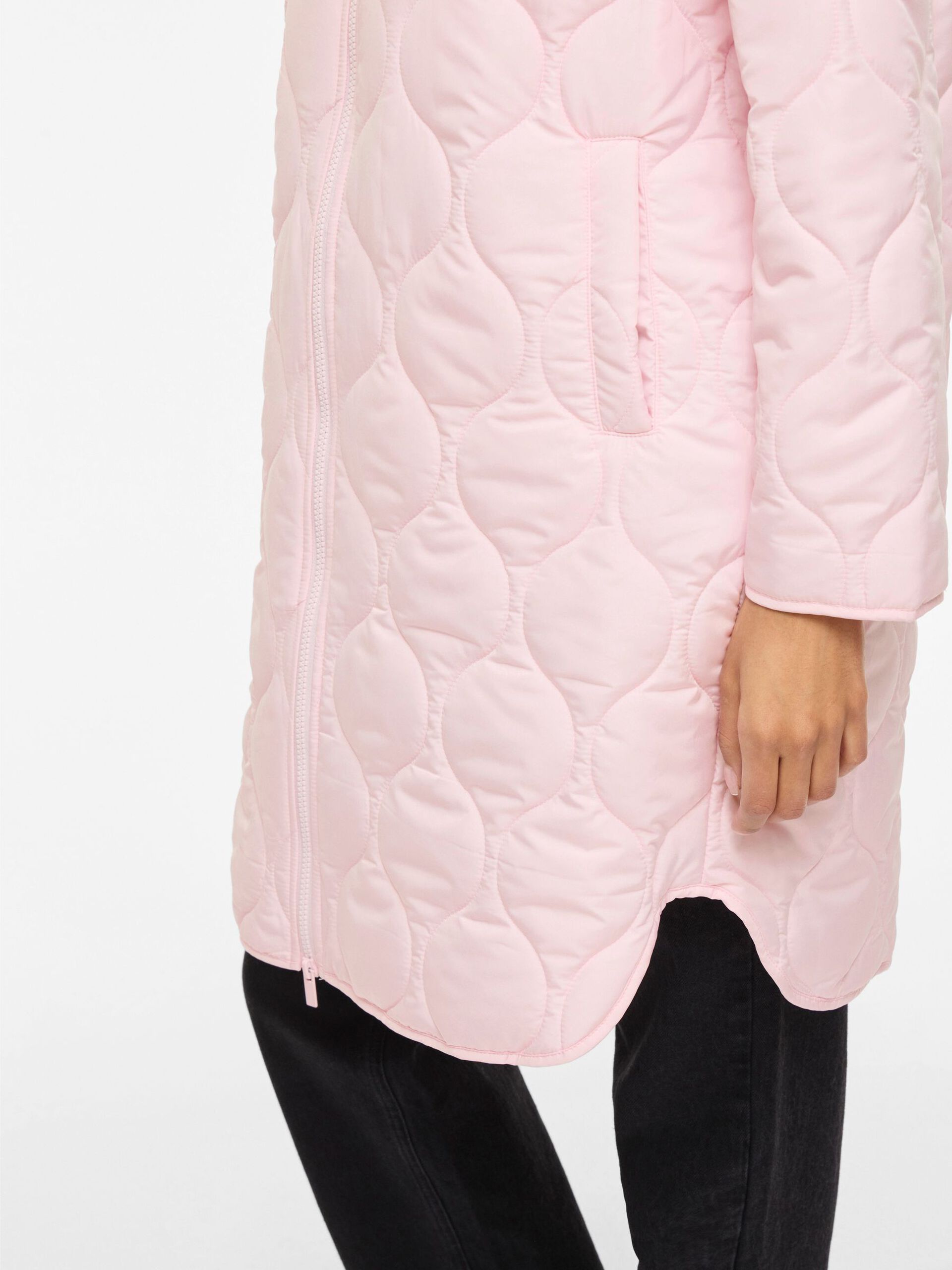 Vila naisten takki VIQUILA L/S Hooded Onion Coat, Ballerina