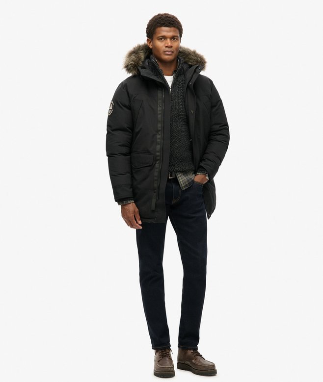 Everest Faux Fur Parka Jacket MUSTA