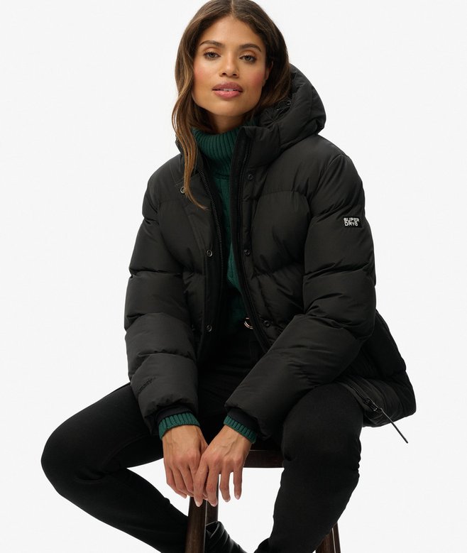Hooded 5 Baffle Sports Puffer MUSTA