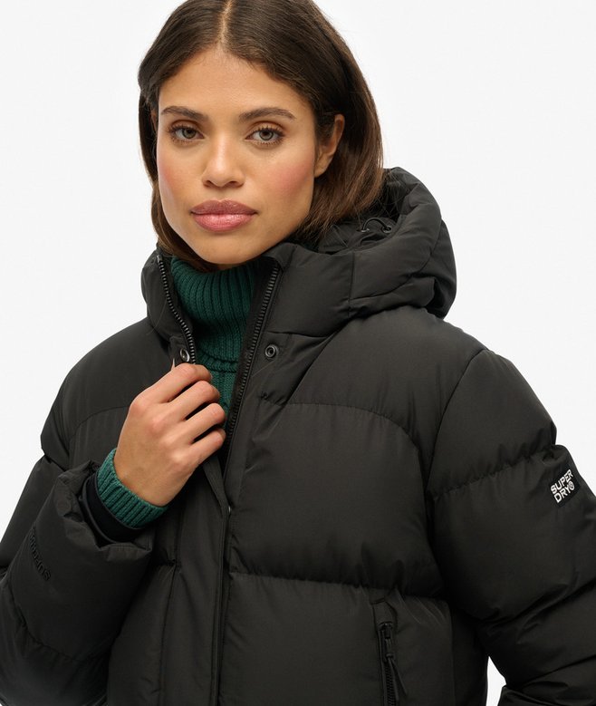 Hooded 5 Baffle Sports Puffer MUSTA