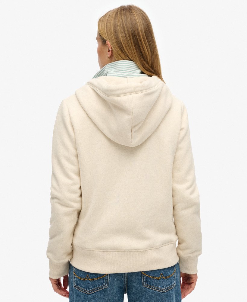 Superdry naisten huppari, Essential Logo Ziphood Hb Hiekka