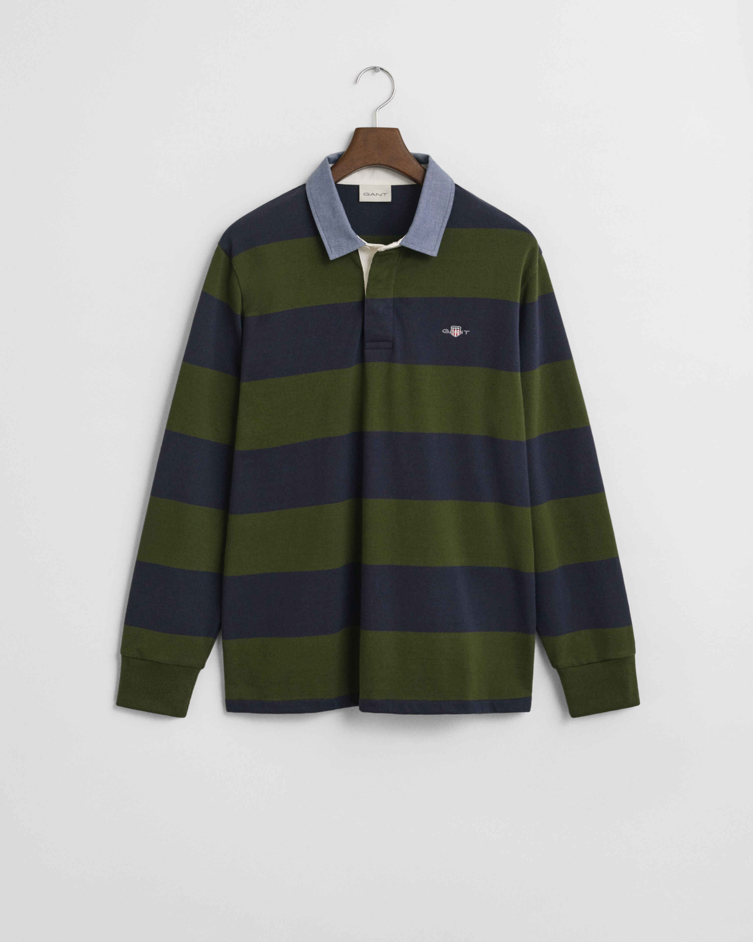 REG CHAMBRAY HEAVY RUGGER RAIDALLINEN VIHREÄ