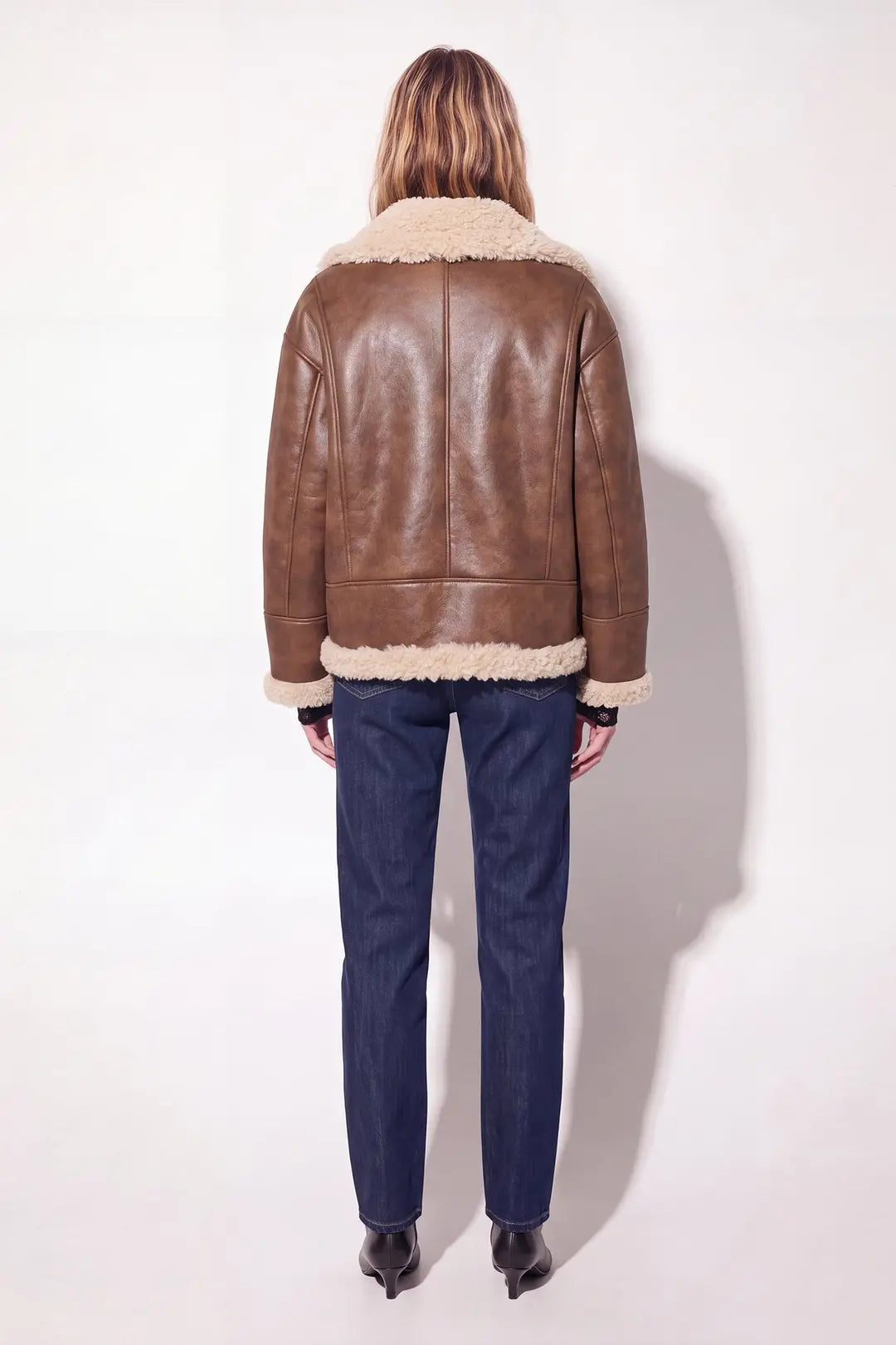 Saki naisten nahkatakki Bliss Jacket, konjakinruskea