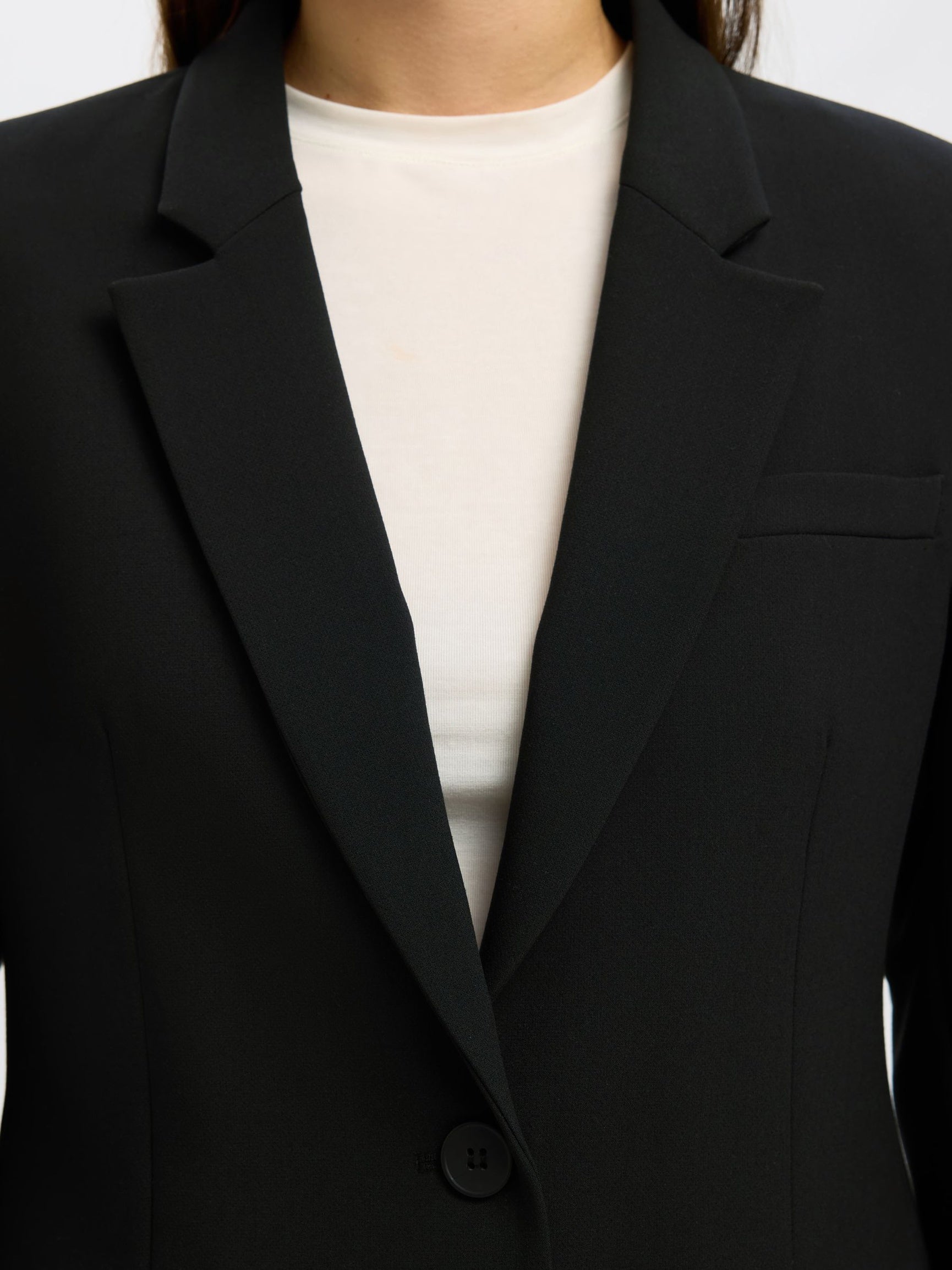 Selected Femme naisten bleiseri Classic Single-Breasted Blazer, musta