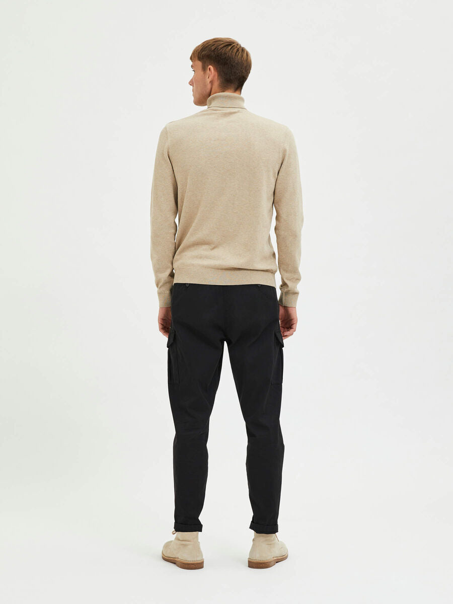 Selected, Miesten Pooloneule, Berg Roll Neck Black