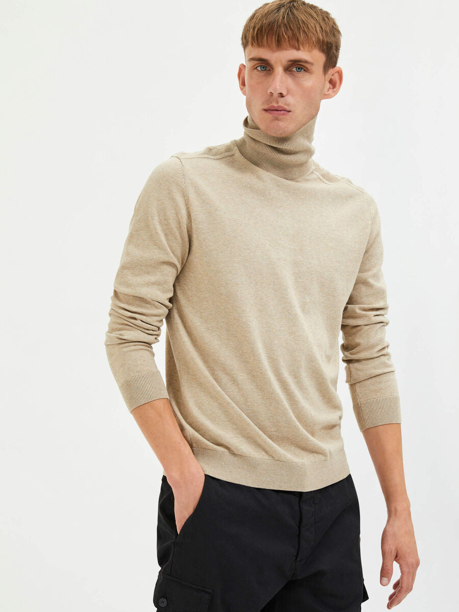 Selected, Miesten Pooloneule, Berg Roll Neck Black