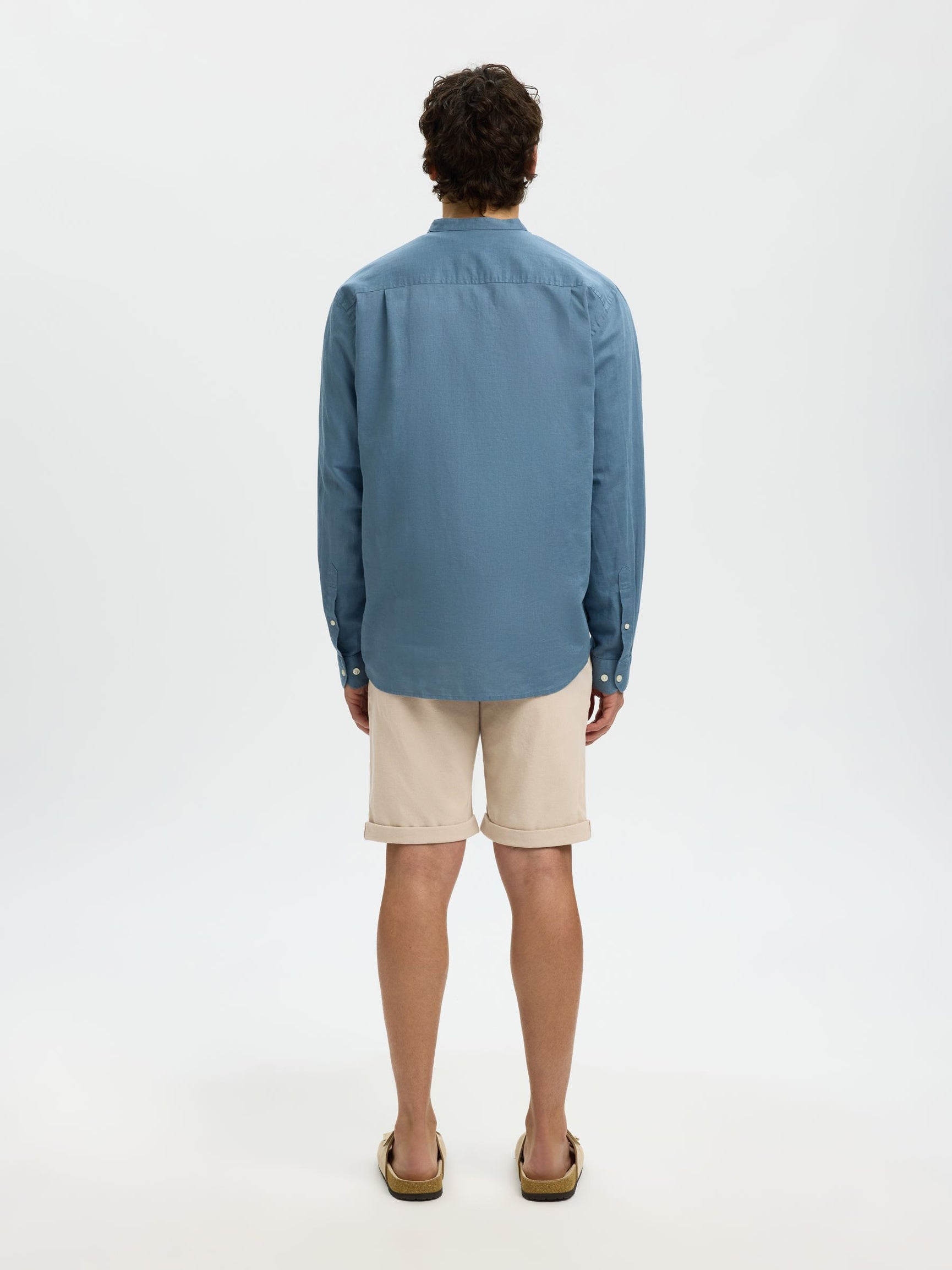 Selected miesten shortsit Luton SlhSlim Flex, Pure Cashmere W. Oatmeal