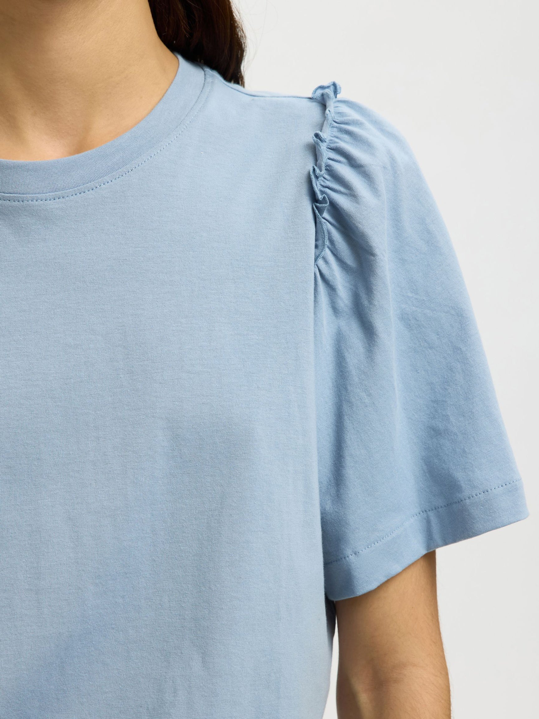 Selected Femme naiset T-paita Penelope, Dusty Blue