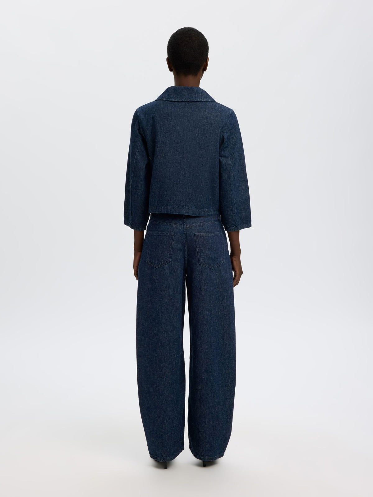 Selected Femme naisten Farkkutakit Hanny, Dark Blue Denim