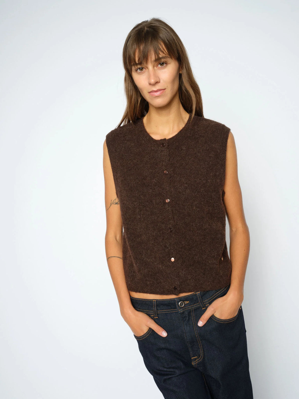 Mos Mosh naisten neuleliivi Almine Thora Knit Vest, Delicioso