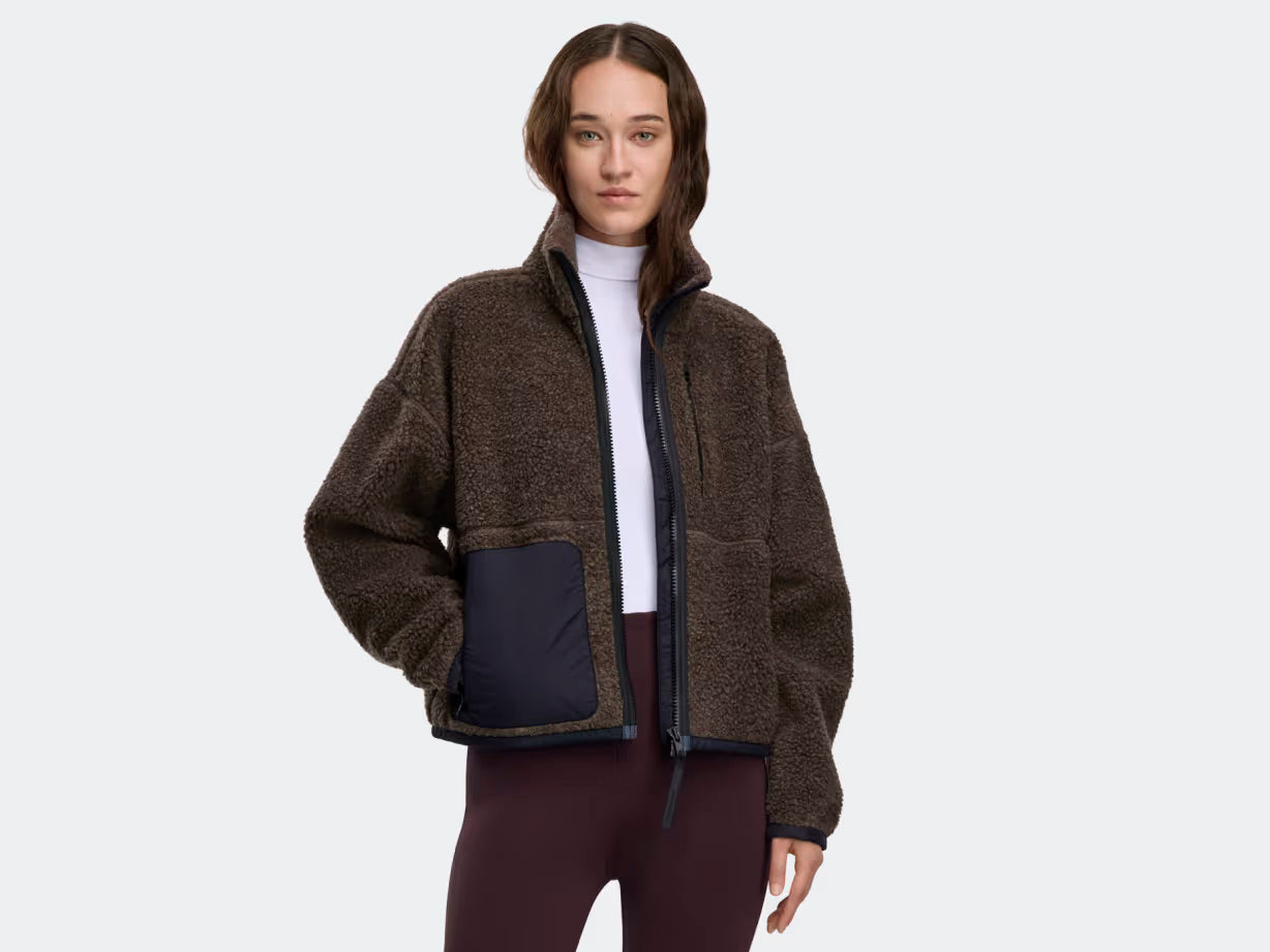 Canada Goose naisten fleecetakki SIMCOE FLEECE JACKET, tummanruskea