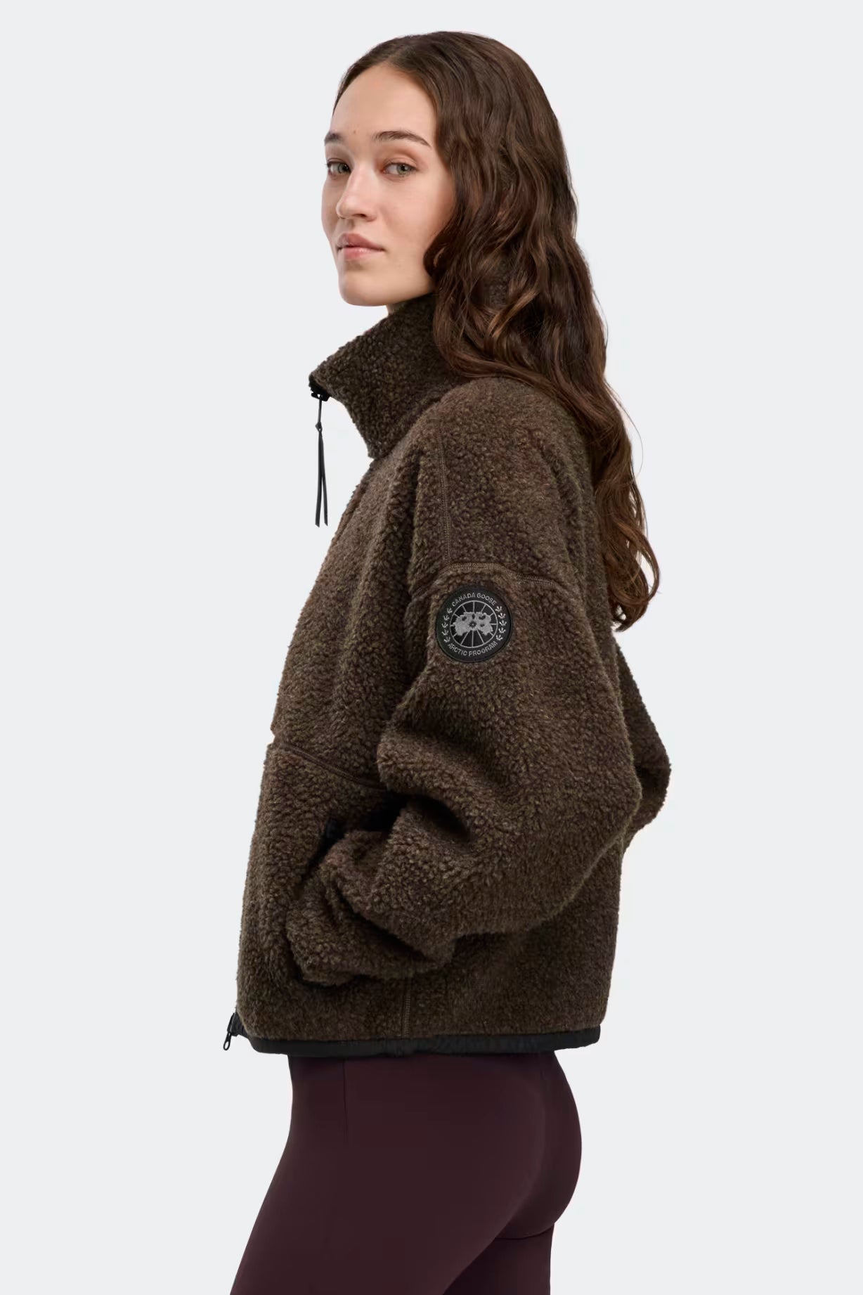Canada Goose naisten fleecetakki SIMCOE FLEECE JACKET, tummanruskea