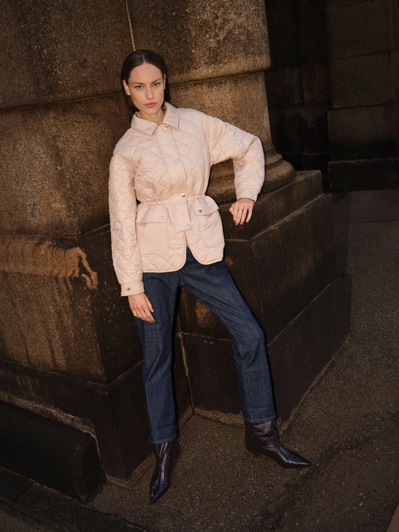 Mos Mosh naisten takki Manna Rye Jacket, vaalea beige