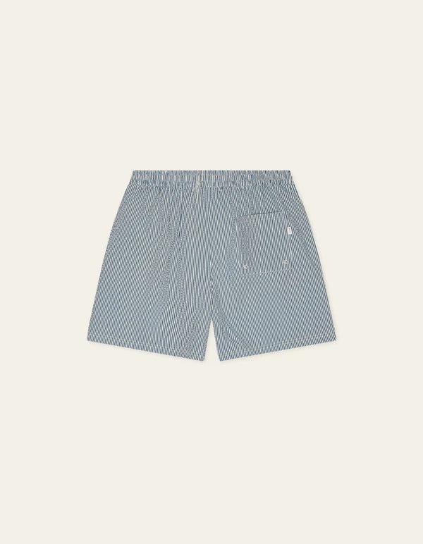 Les Deux miesten shortsit Ryder Striped Shorts, raidallinen sininen