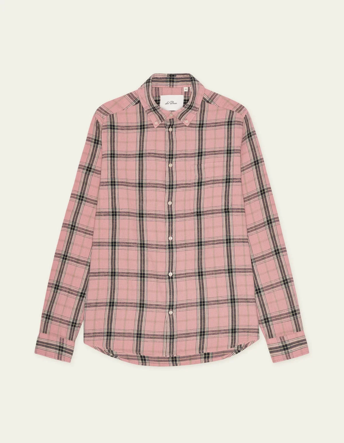 Les Deux miesten kauluspaita Vintage Check Shirt, pinkki ruutu