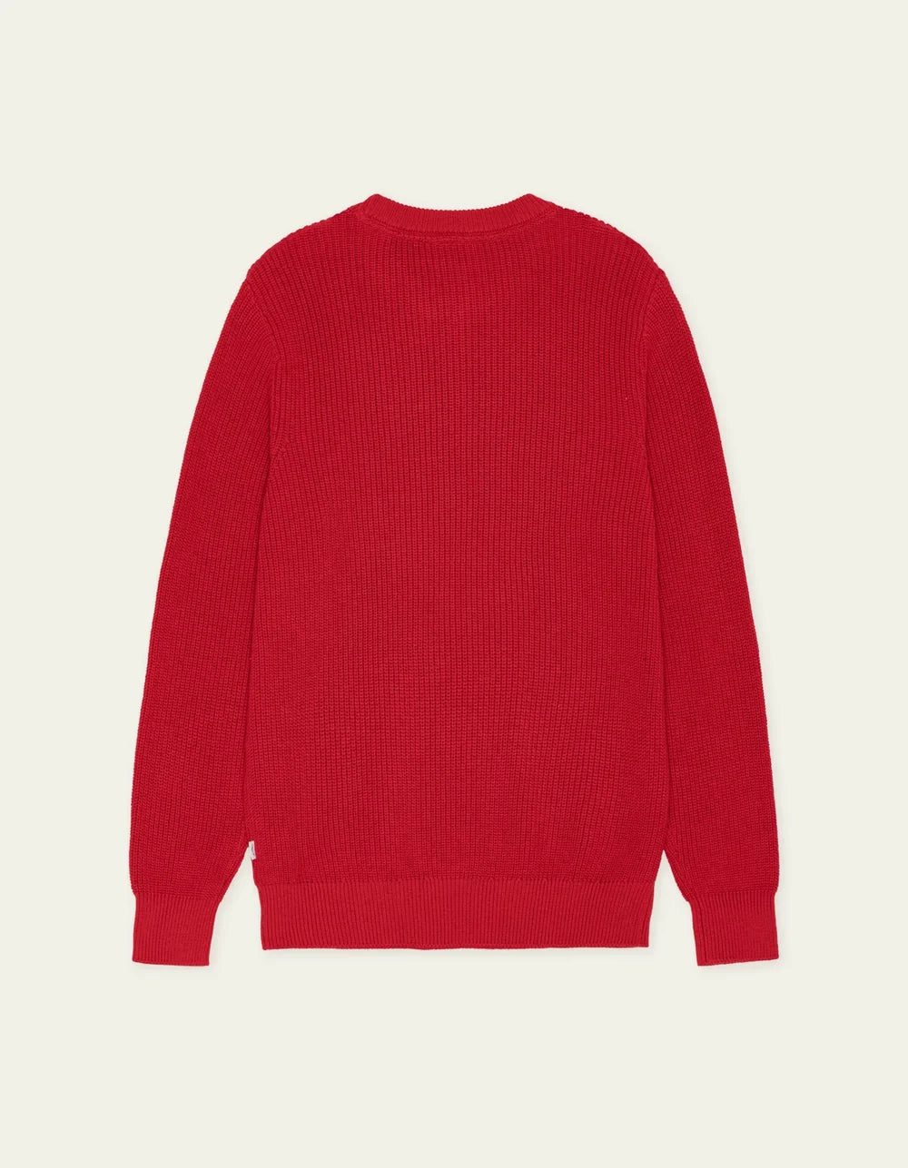Les Deux miesten neulepusero Rib Crewneck Knit, punainen