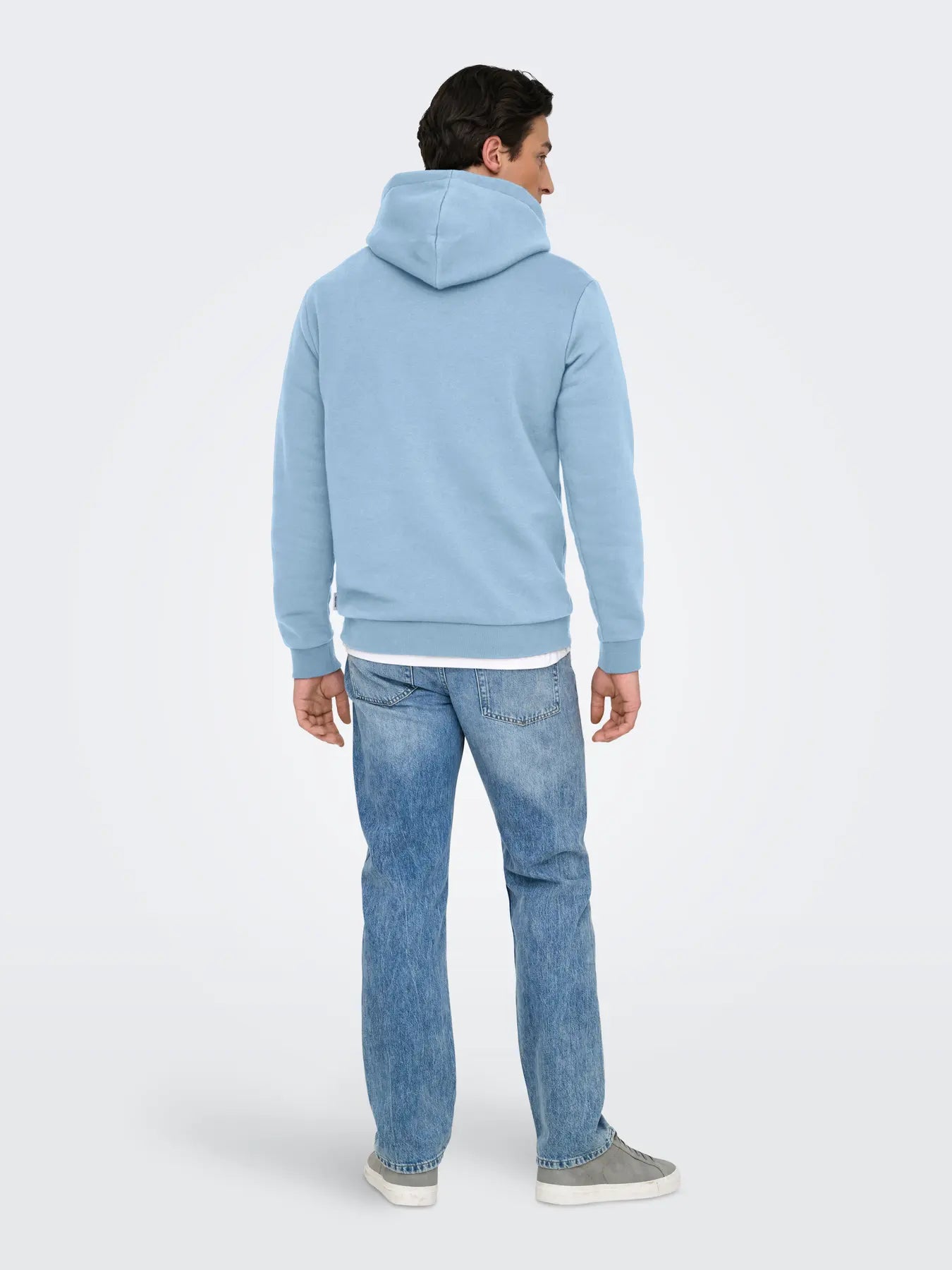 Only and Sons miesten huppari ONSCERES Hoodie Sweat, vaaleansininen