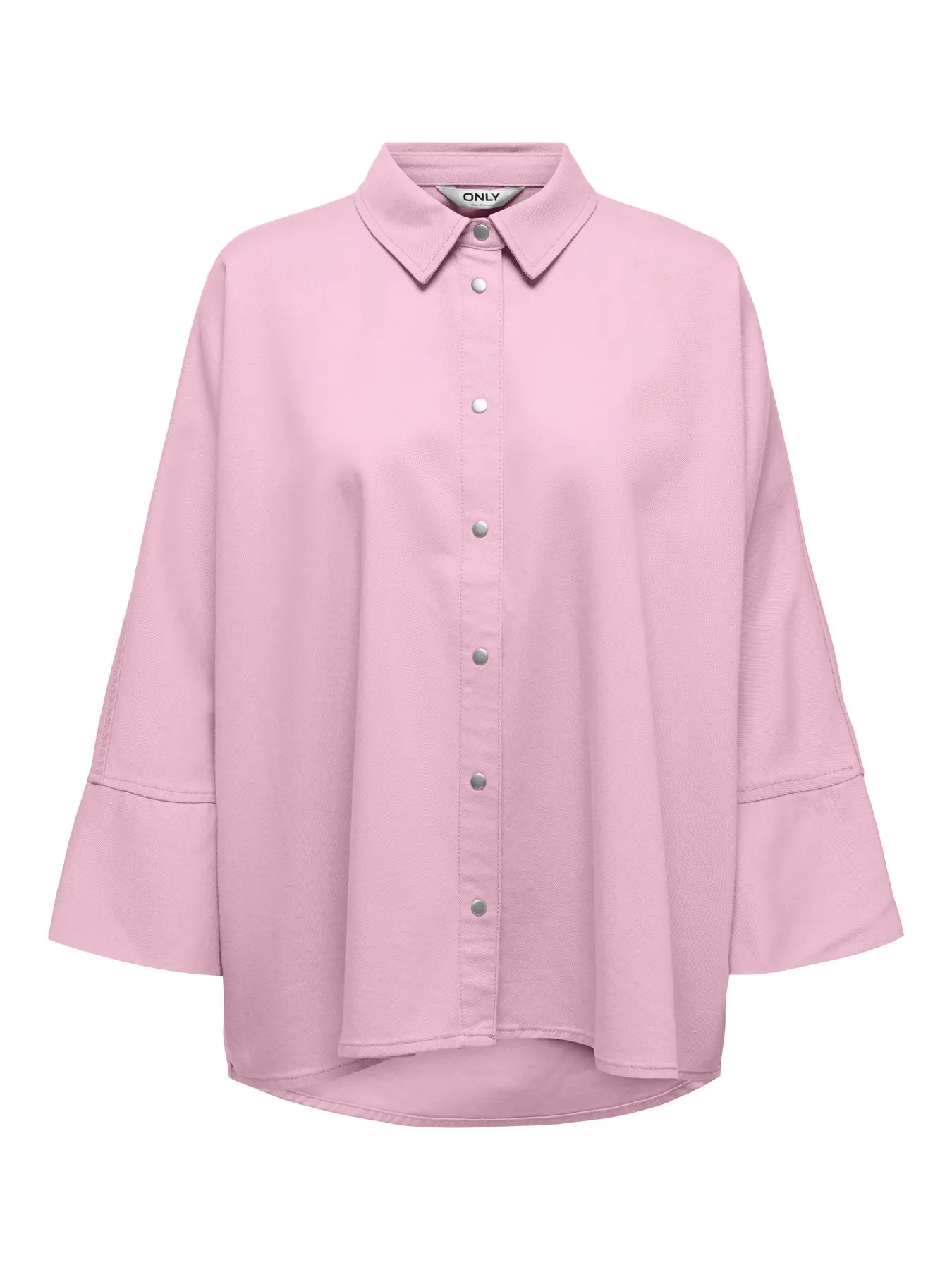 Only naisten paitapusero ONLGRACE Soft Life 3/4 Shirt, vaaleanpunainen