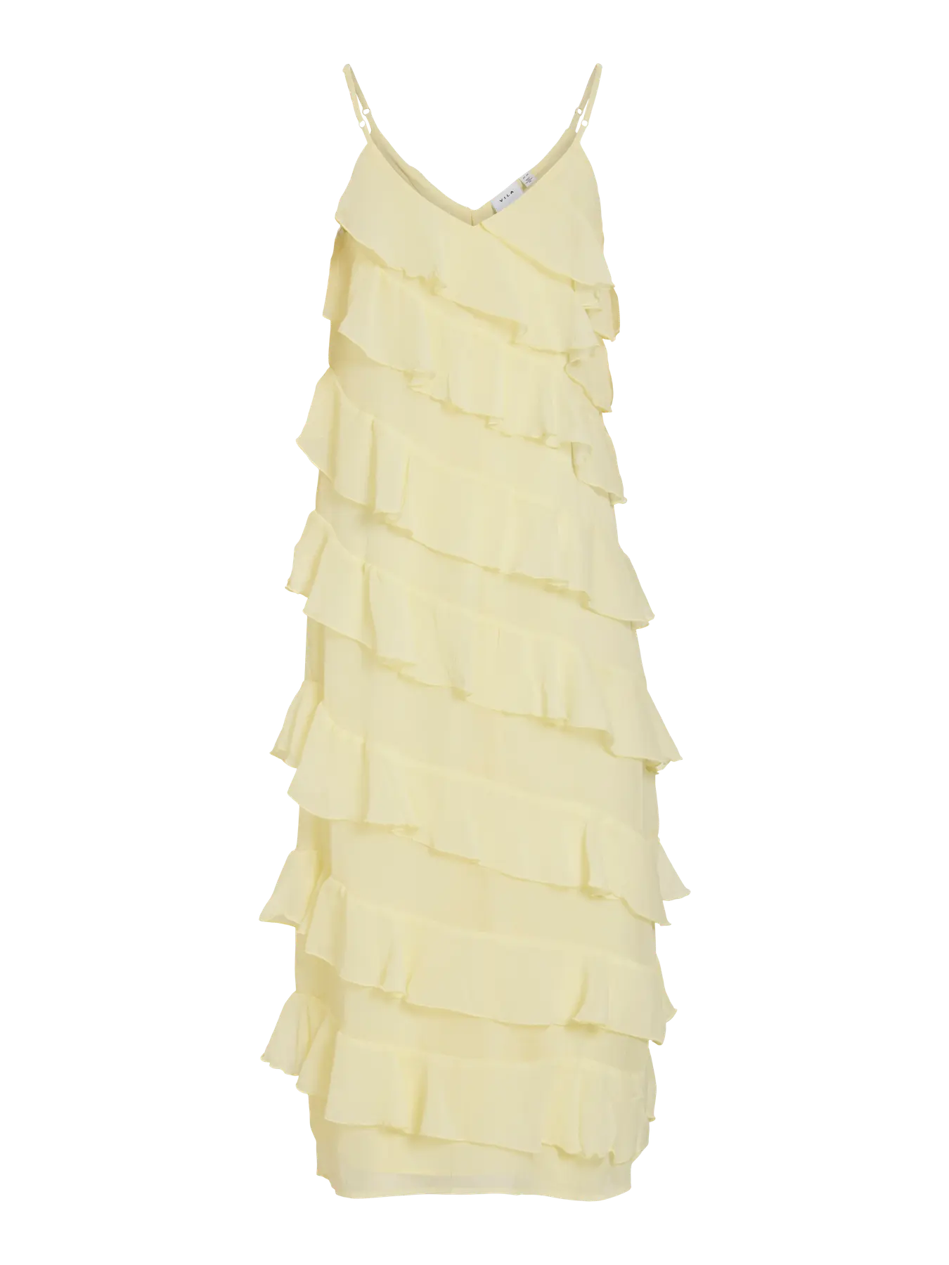 Vila mekko Viluna Strap Ankle Dress, pastellinkeltainen