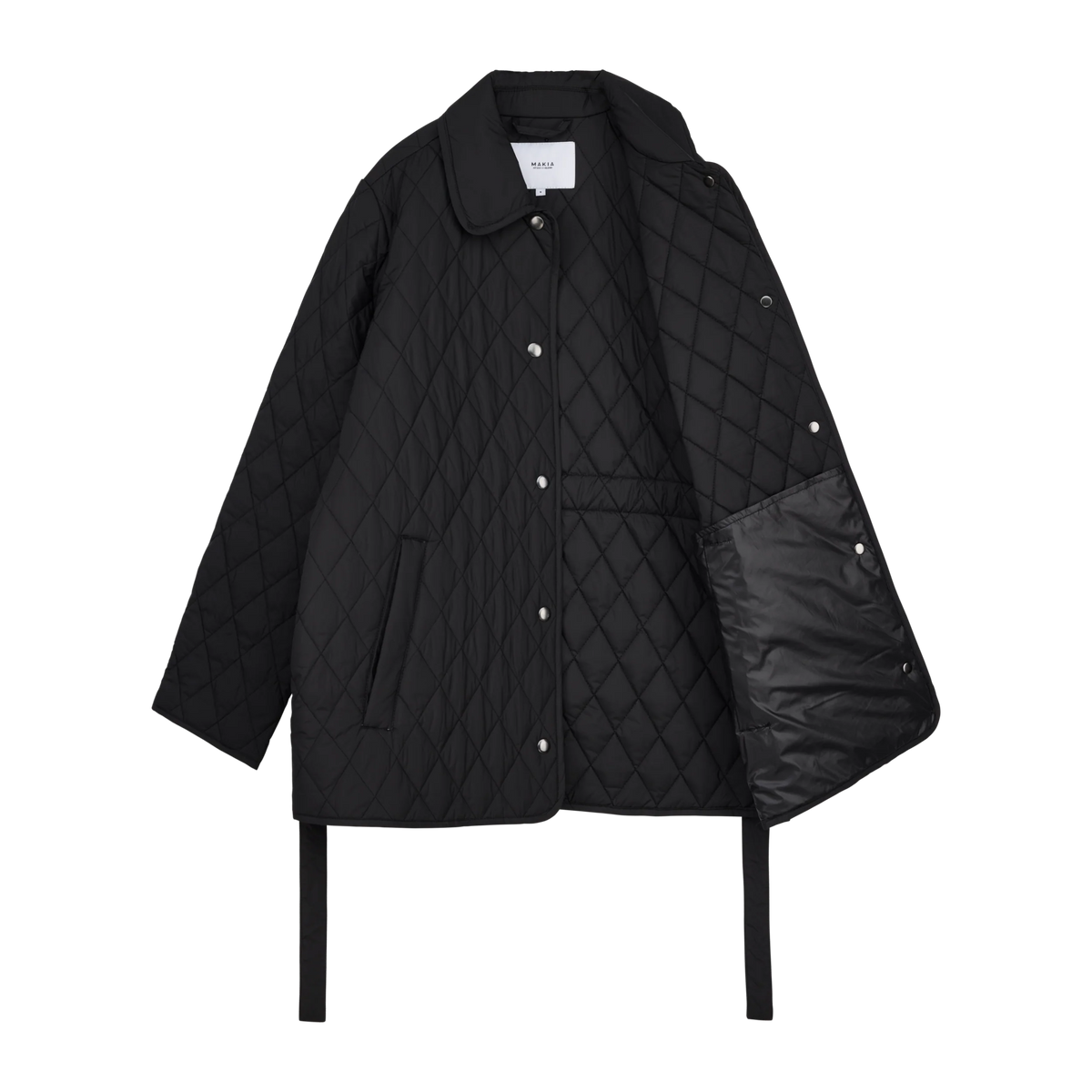 Makia naisten tikkitakki Alva Jacket, Carbon Black