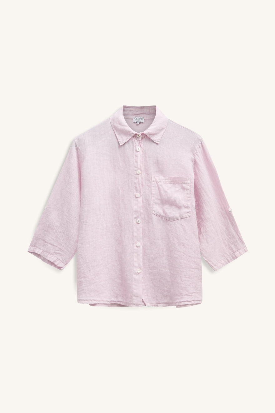 Claire naisten paitapusero Sanna Shirt, vaaleanpunainen