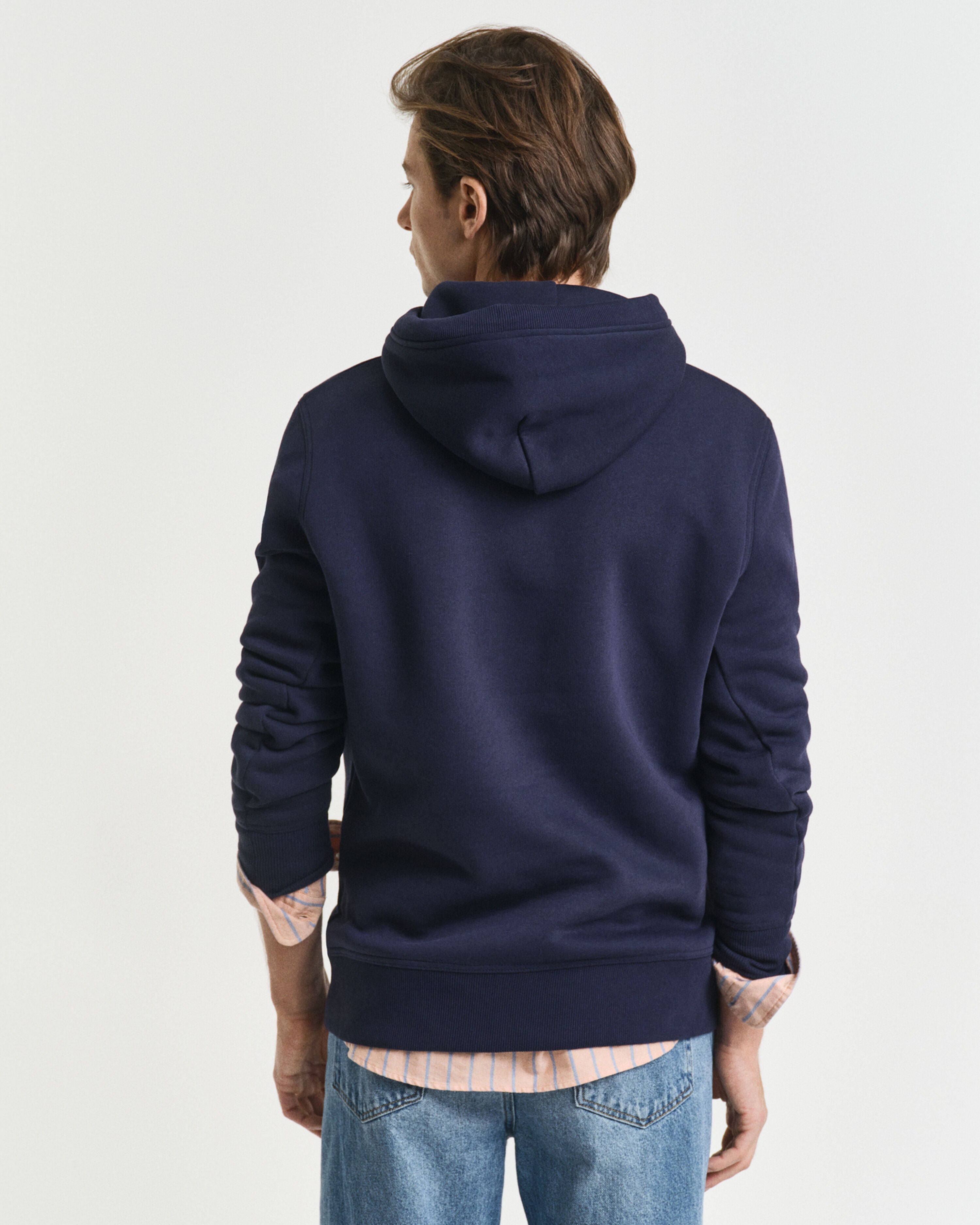 Gant miesten collegepusero, REG ARCHIVE SHIELD HOODIE TUMMANSININEN