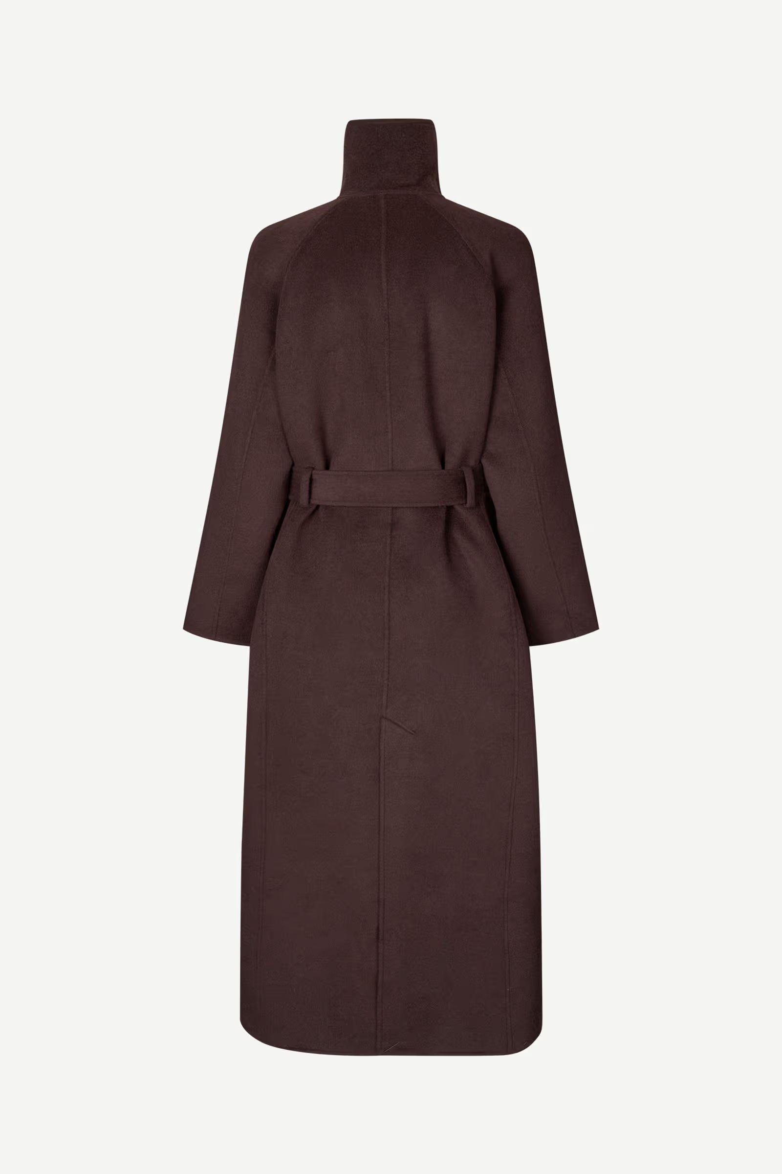 Samsoe Samsoe naisten villakangastakki Sahanne Coat, tummanruskea