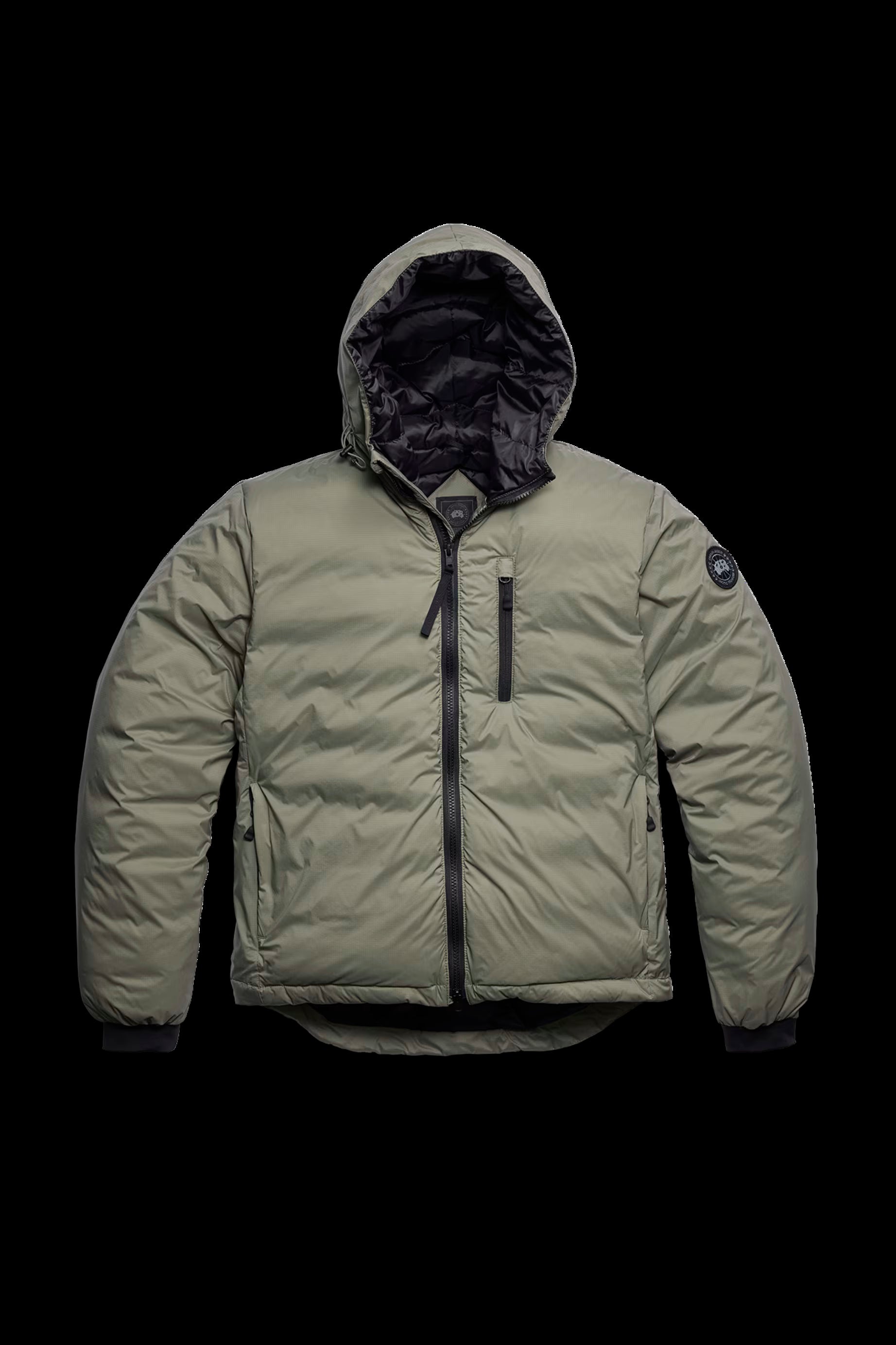LODGE HOODY - R - BLACK DISC TUMMANVIHREÄ