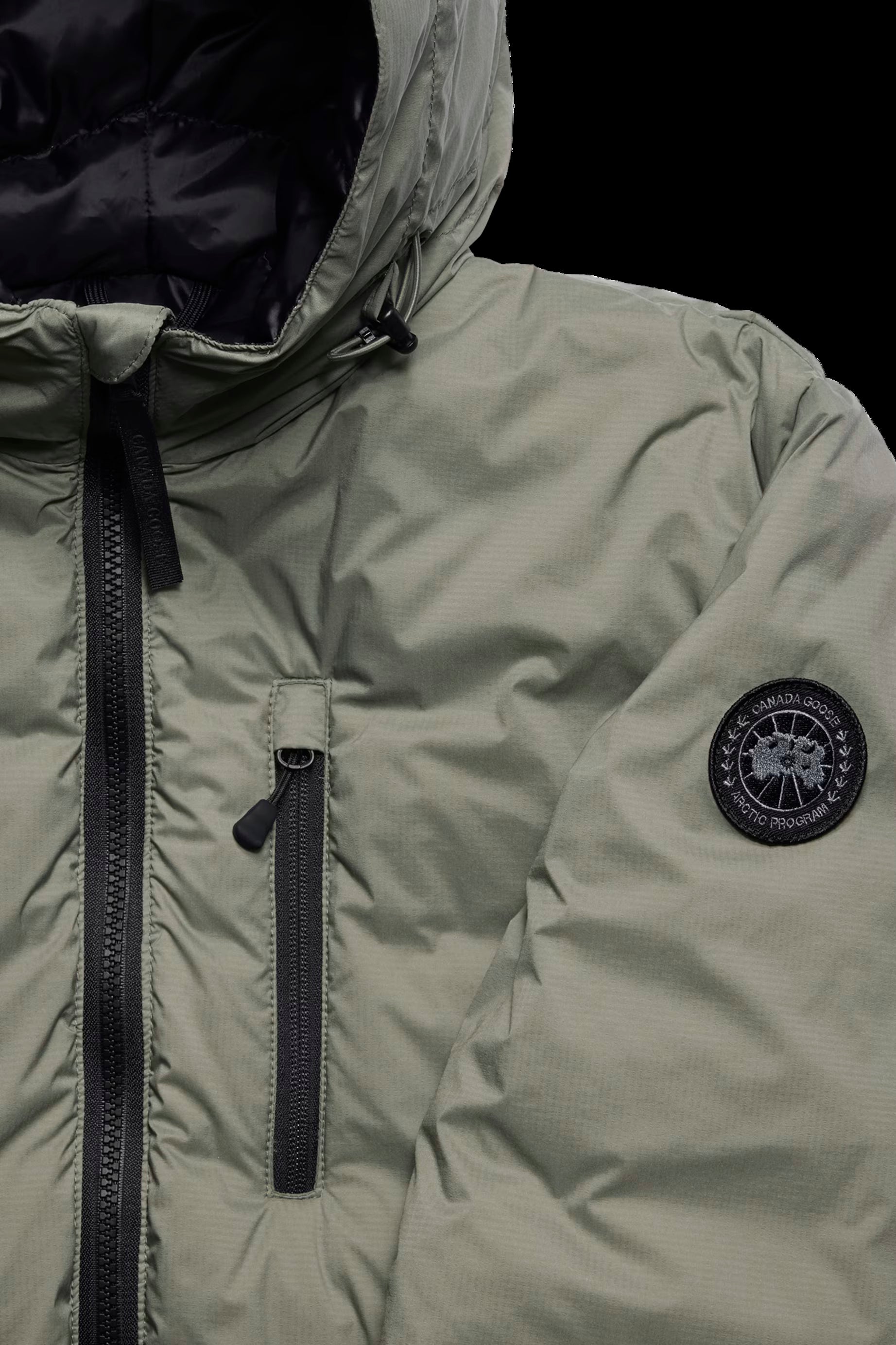 LODGE HOODY - R - BLACK DISC TUMMANVIHREÄ