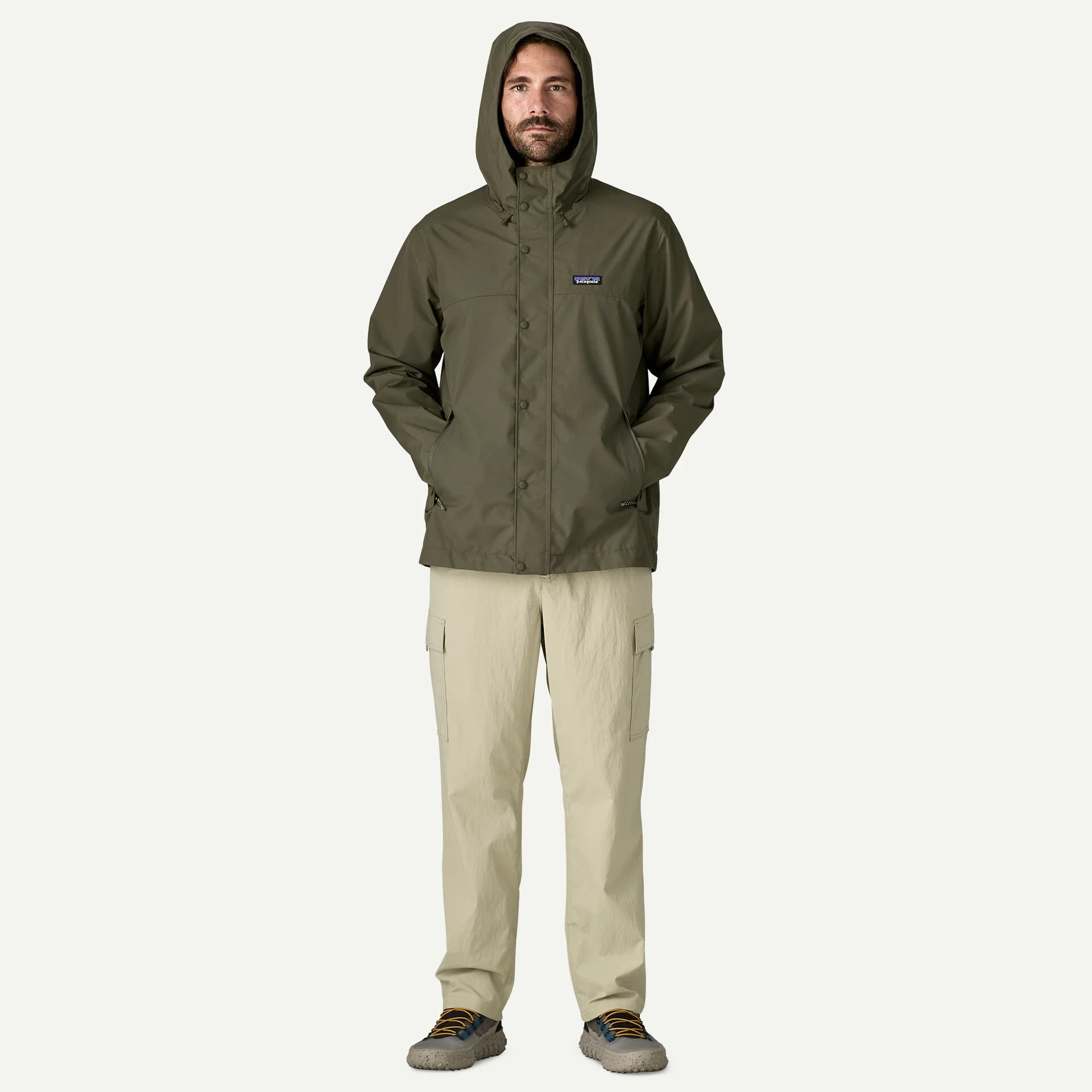 Patagonia miesten takki M's Outdoor Everyday Rain Jkt, khaki