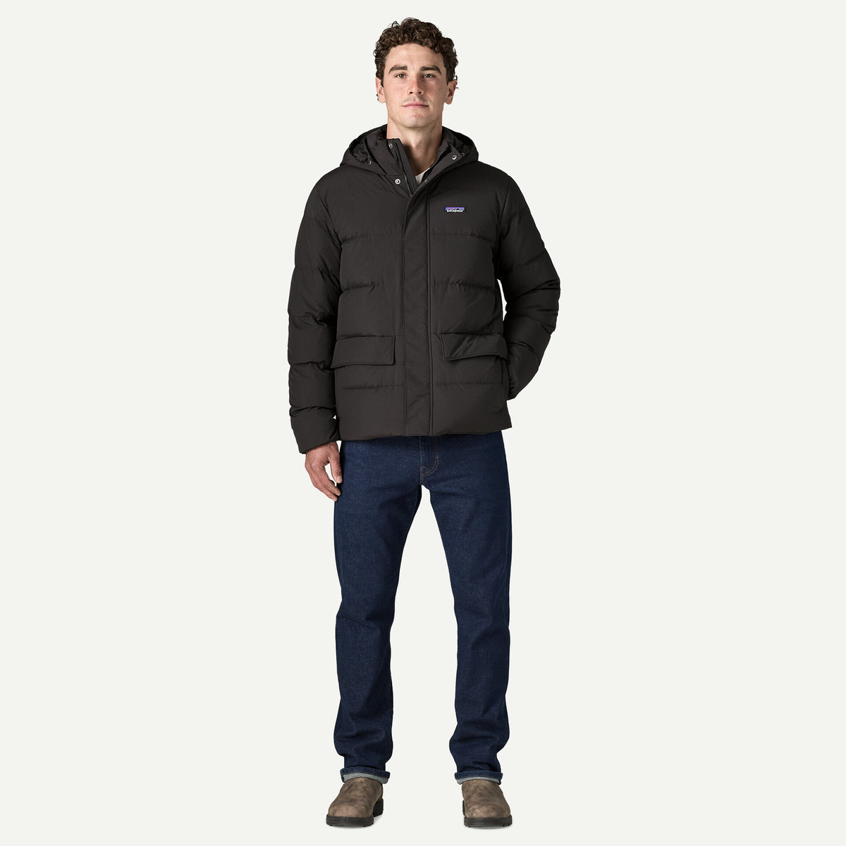 Patagonia miesten untuvatakki Sisar Down Hoody Jacket, musta