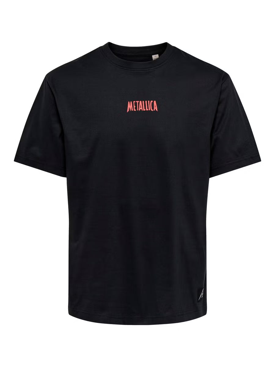 Only and Sons miesten T-paita Metallica, Jet Black