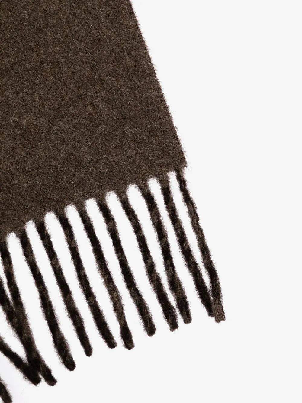 Polo Ralph Lauren naisten huivi Fringe Trim Wool Scarf, tummanruskea
