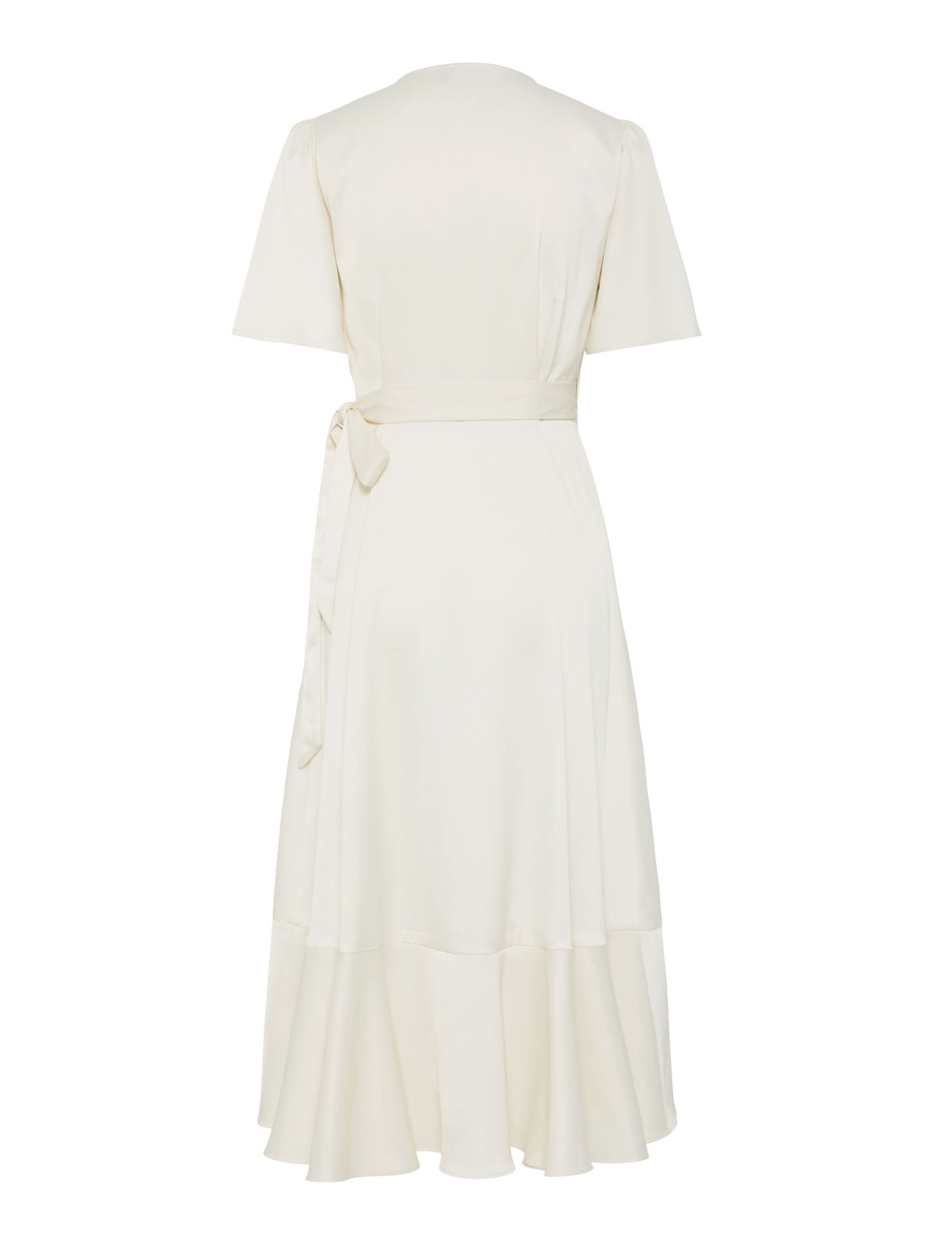 Y.A.S mekko YASTHEA 2/4 MIDI WRAP DRESS S. NOOS, Gardenia