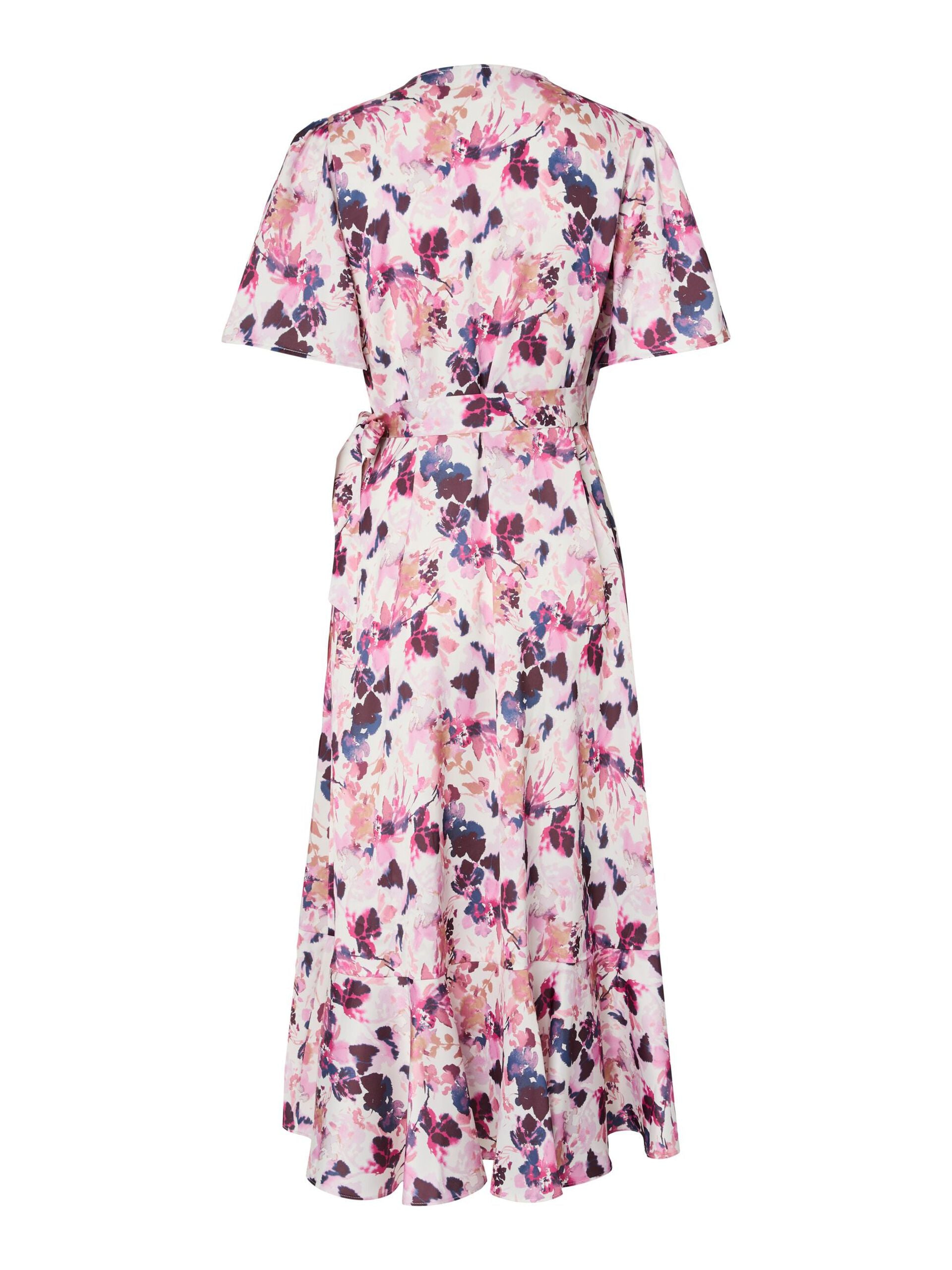 Y.A.S naisten Midimekko Yasthea Midi Wrap Dress, Pristine Lynn