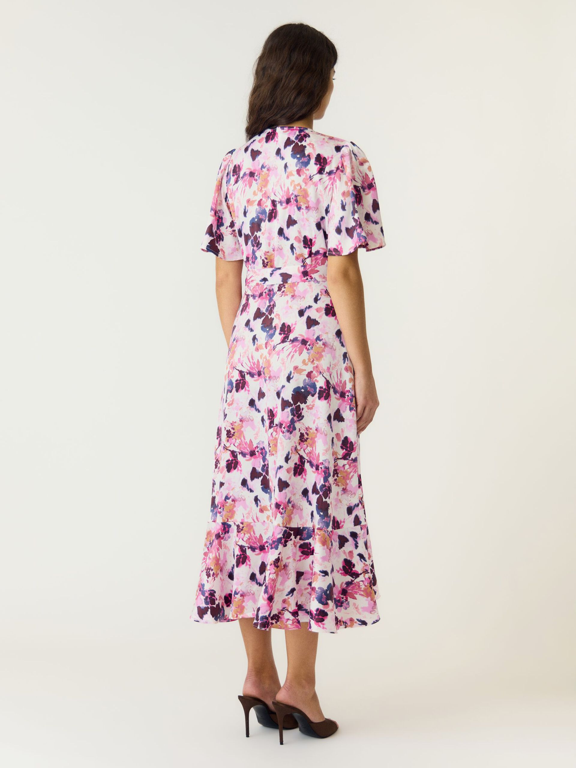 Y.A.S naisten Midimekko Yasthea Midi Wrap Dress, Pristine Lynn