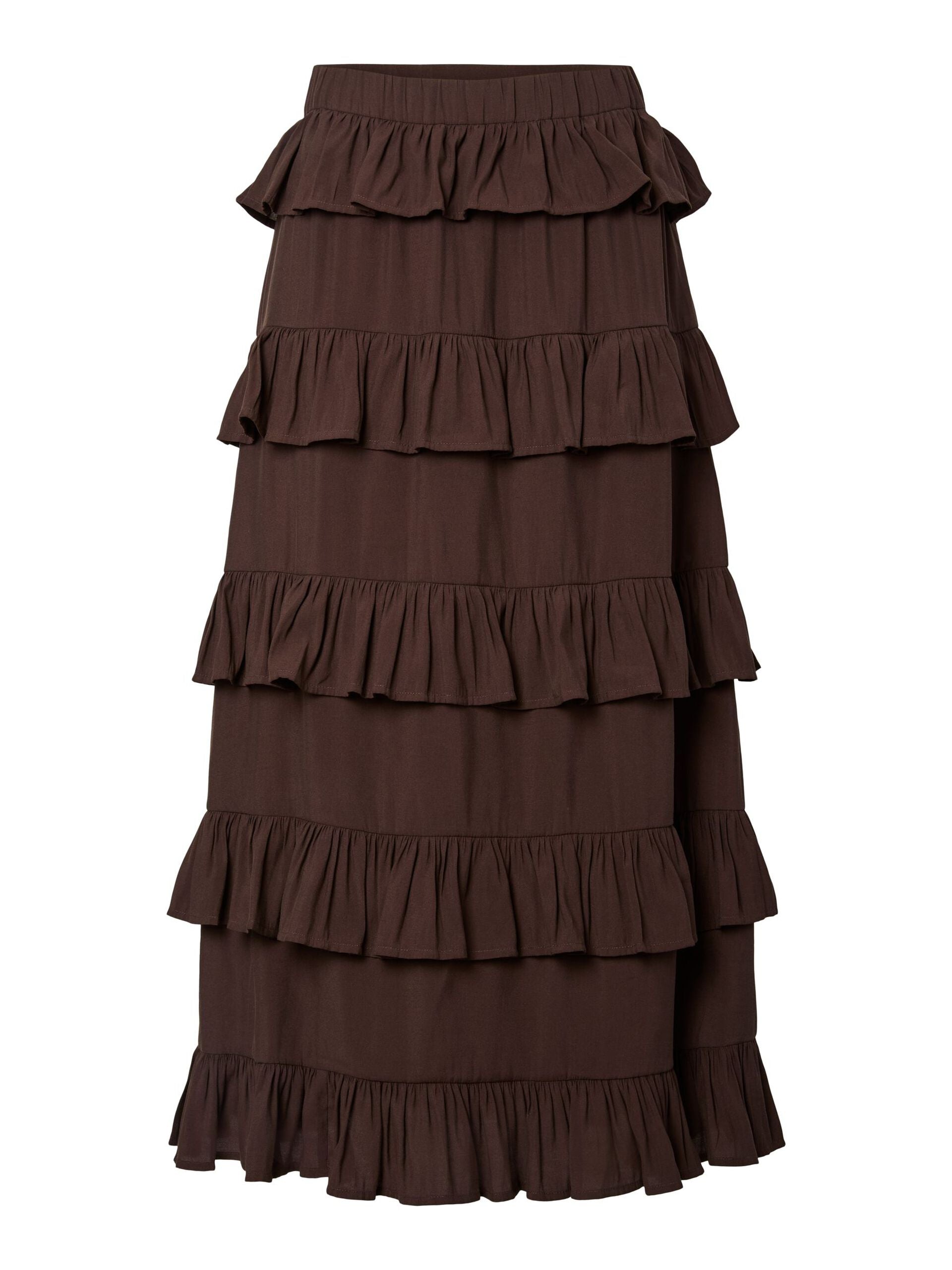 Y.A.S hame YASWIMA HW Ankle Skirt S, Coffee Bean