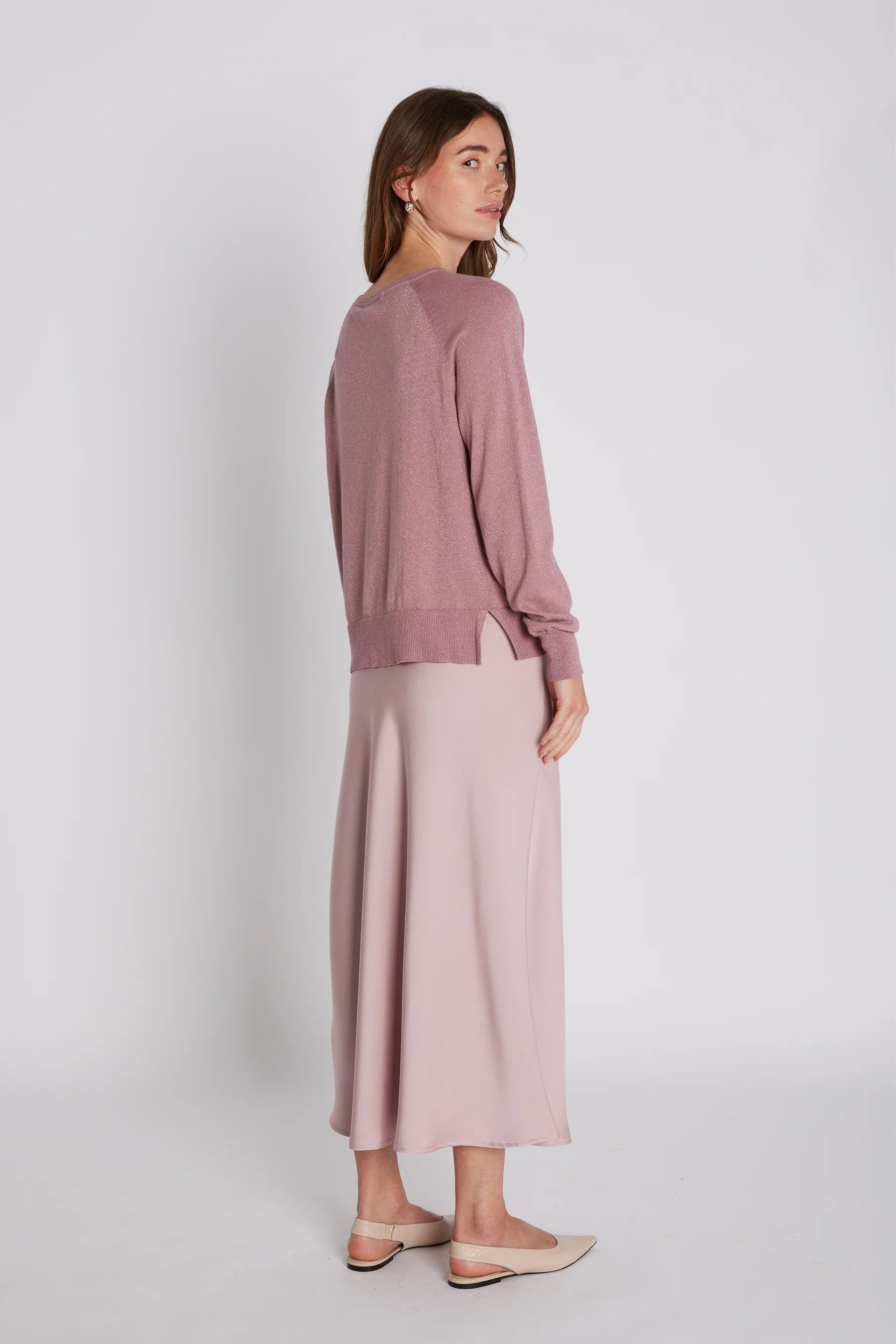 ELLO SKIRT VAALEANPUNAINEN