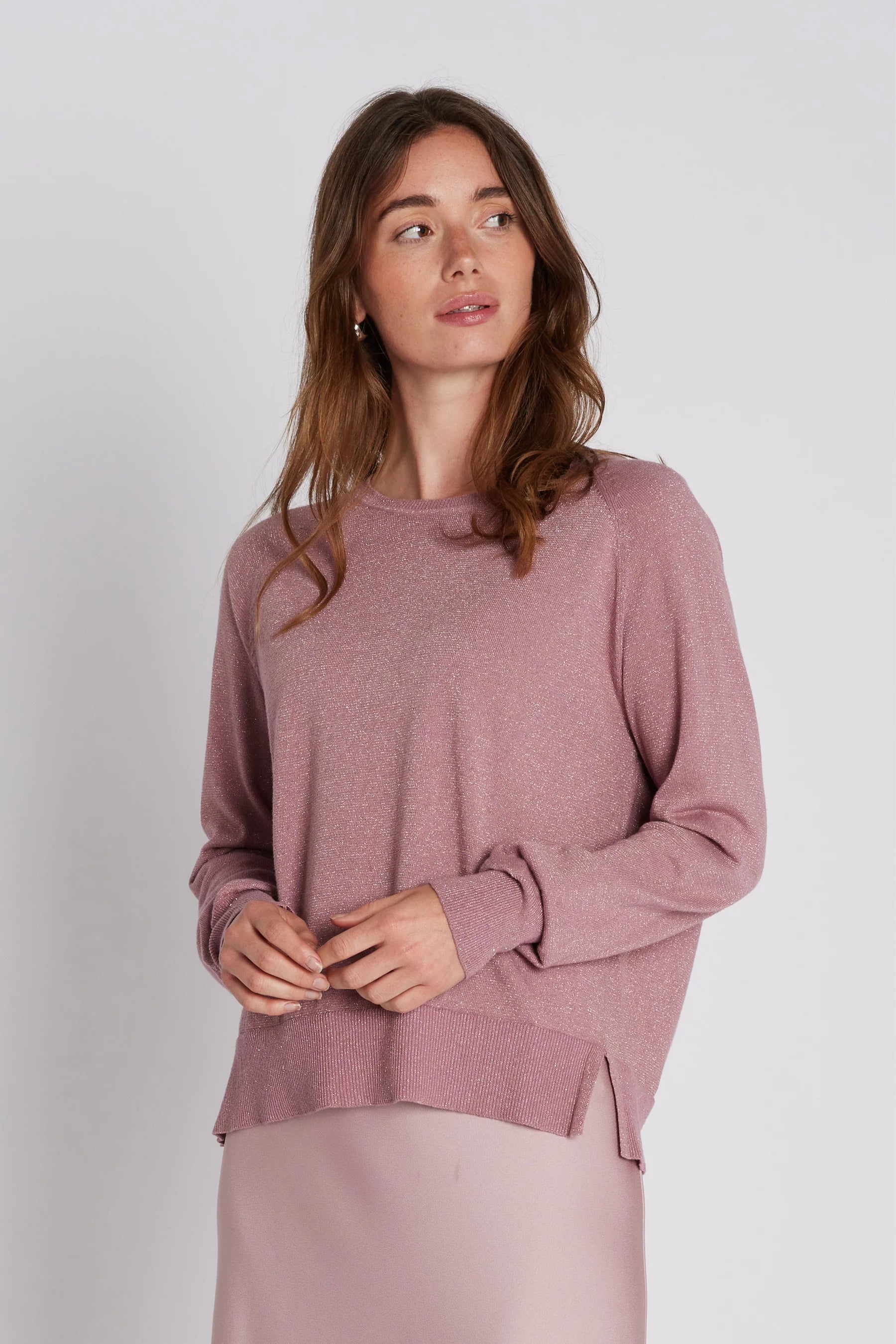 BEKKA KNIT SWEATER VAALEANPUNAINEN