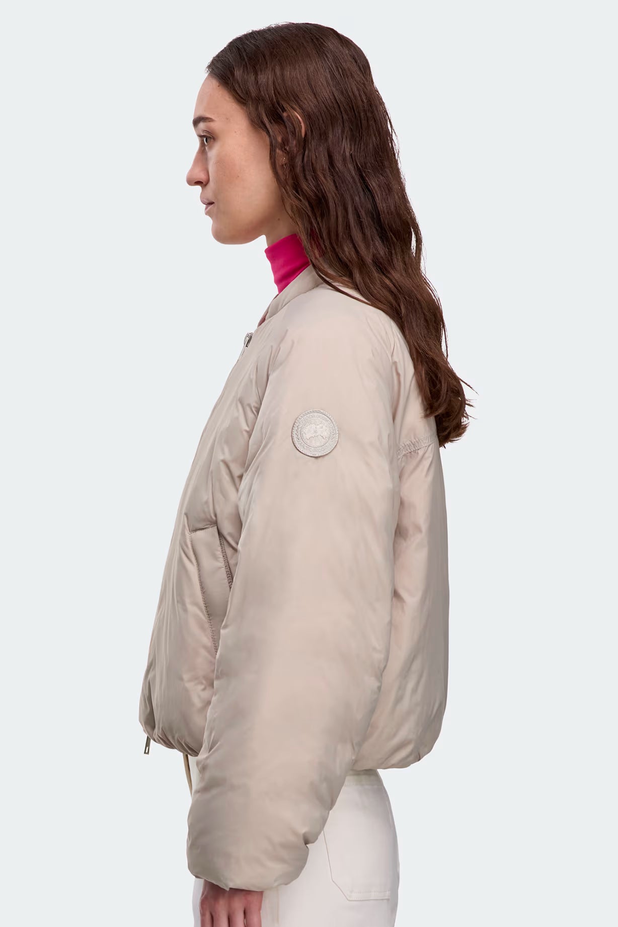 Canada Goose naisten takki Elba Bomber, vaalea beige