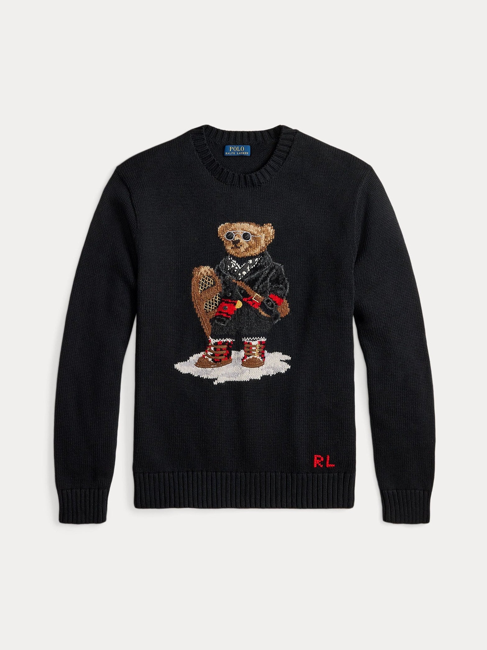 Polo Ralph Lauren miesten neulepusero Holiday Polo Bear, musta
