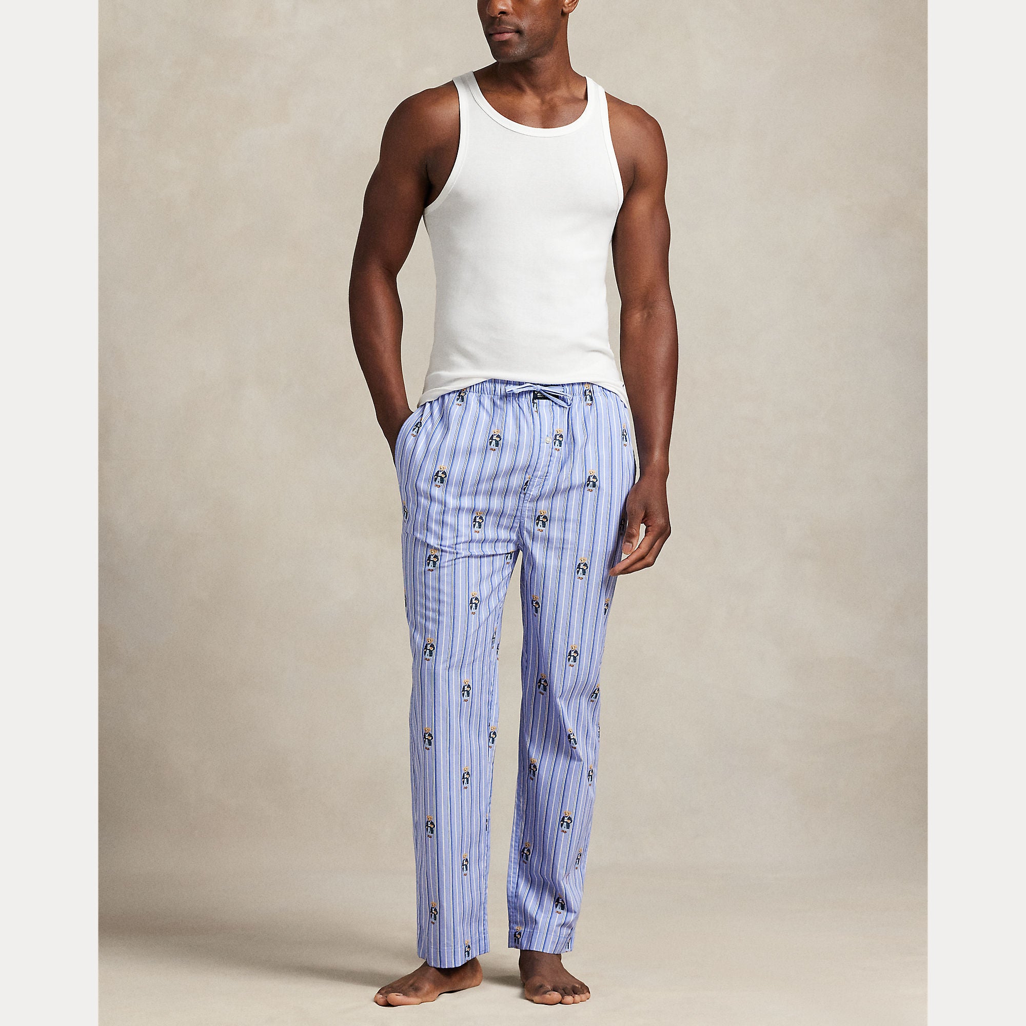 PYJAMA PANT-PANT-SLEEP BOTTOM SININEN